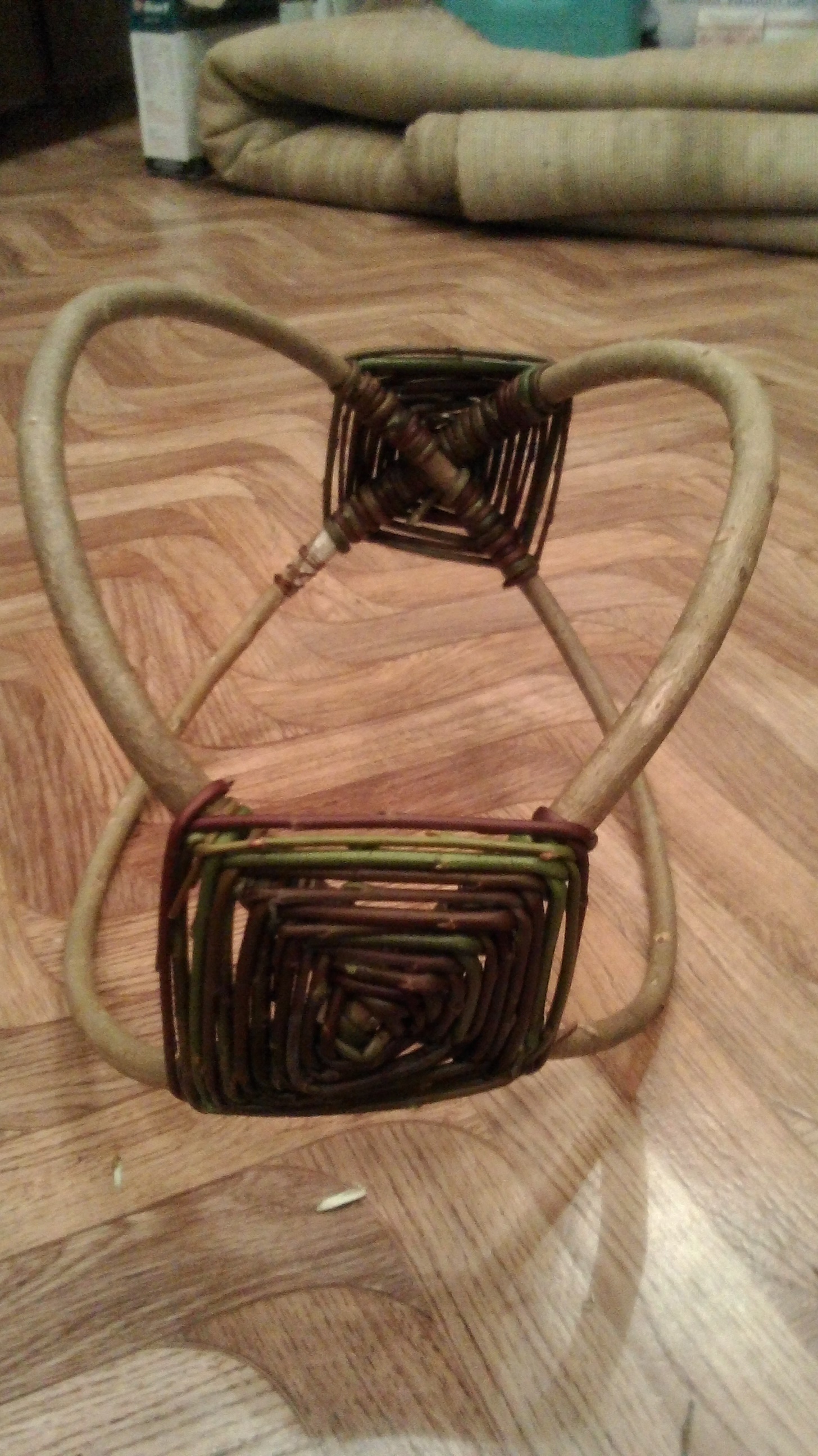 Weave from willow twigs. - My, Weaving from rods, Basket weaving, Basket, Longpost, Weaving