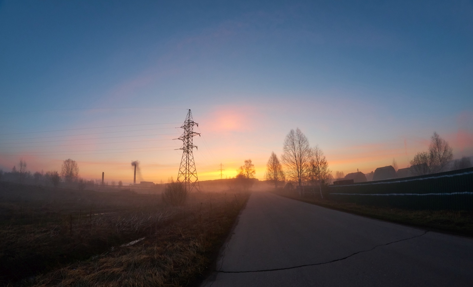 Siberian morning - My, Siberia, Fog, Morning, HDR, Spring, Nature, Longpost