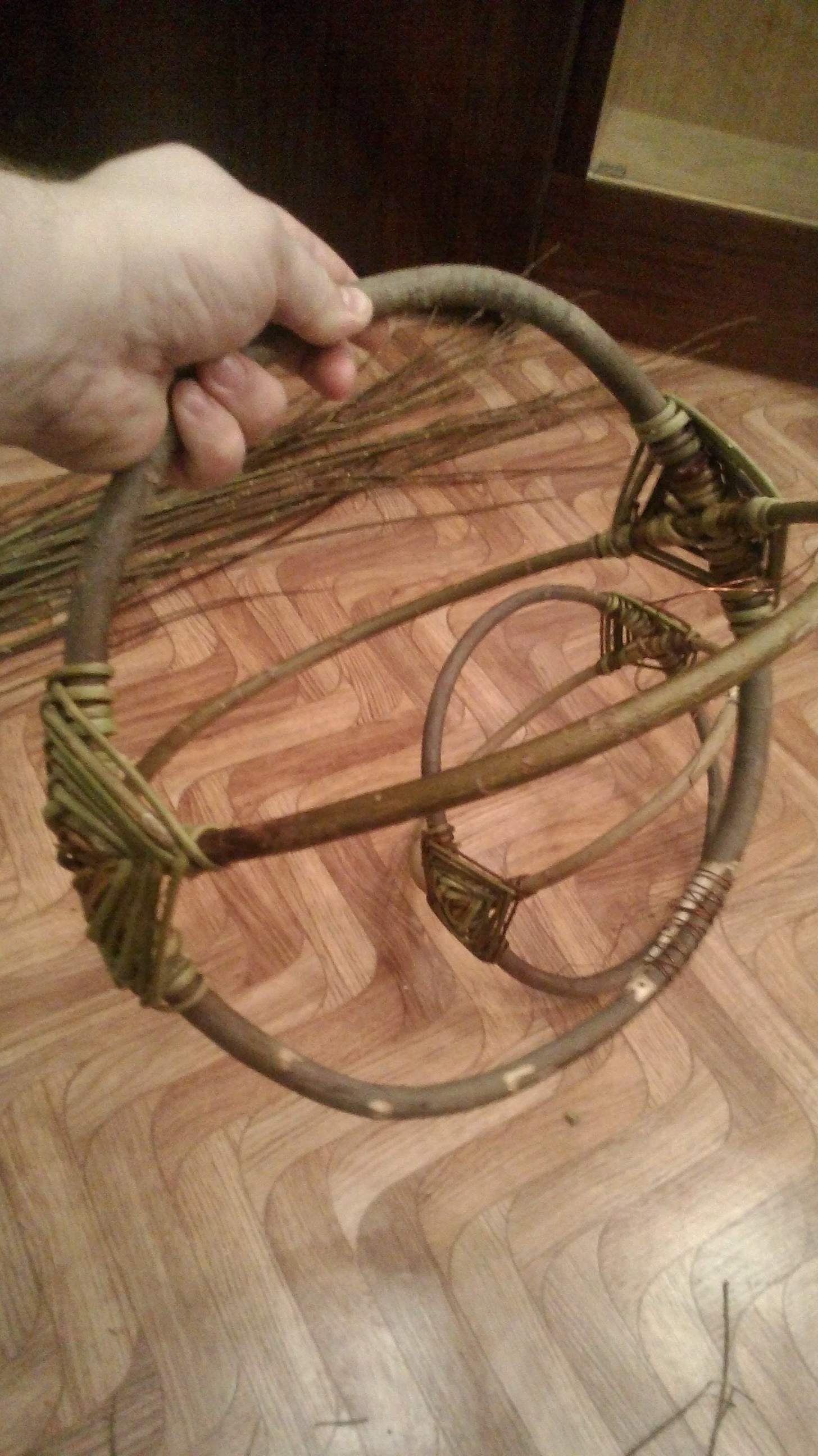 Weave from willow twigs. - My, Weaving from rods, Basket weaving, , Longpost