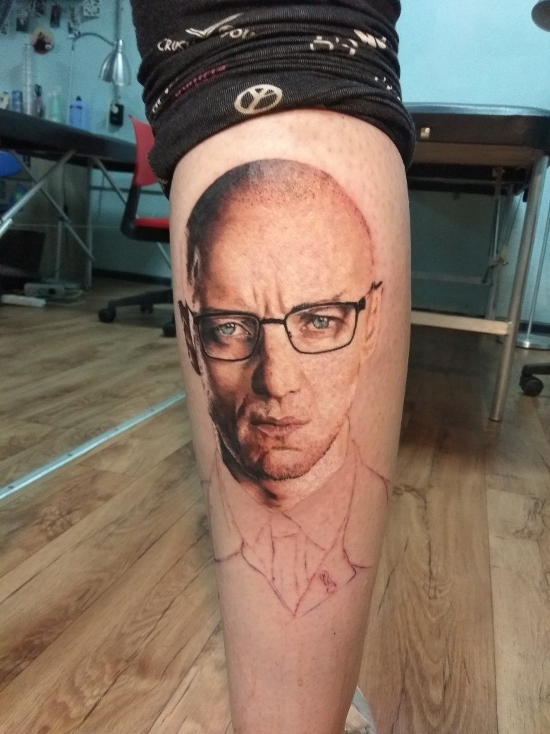 I stuffed this young Xavier here. - My, Heisenberg, Hatless, Tattoo, Split, James mcavoy