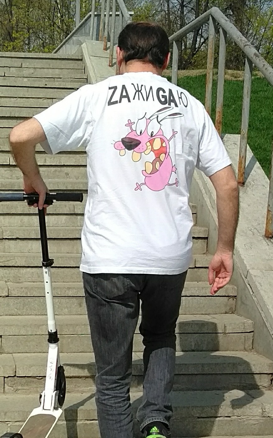 Looks like I misunderstood the cartoon. - T-shirt, Cowardly Dog