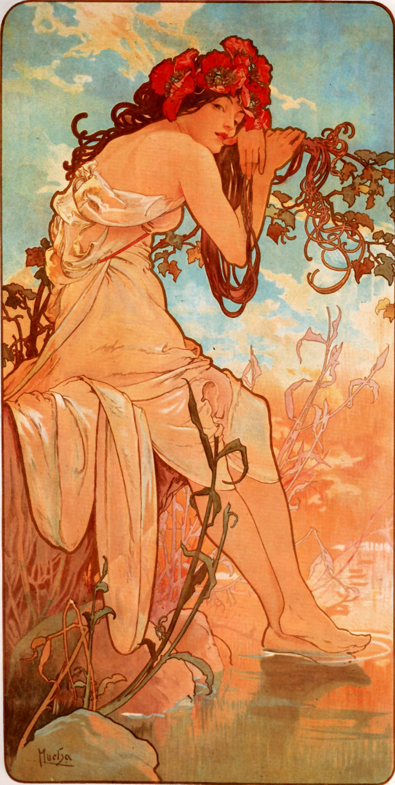 Cleaning up the old hard: part 10 / Vol 2 Alphonse Mucha - Art, Illustrations, Not mine, , Retro, Longpost