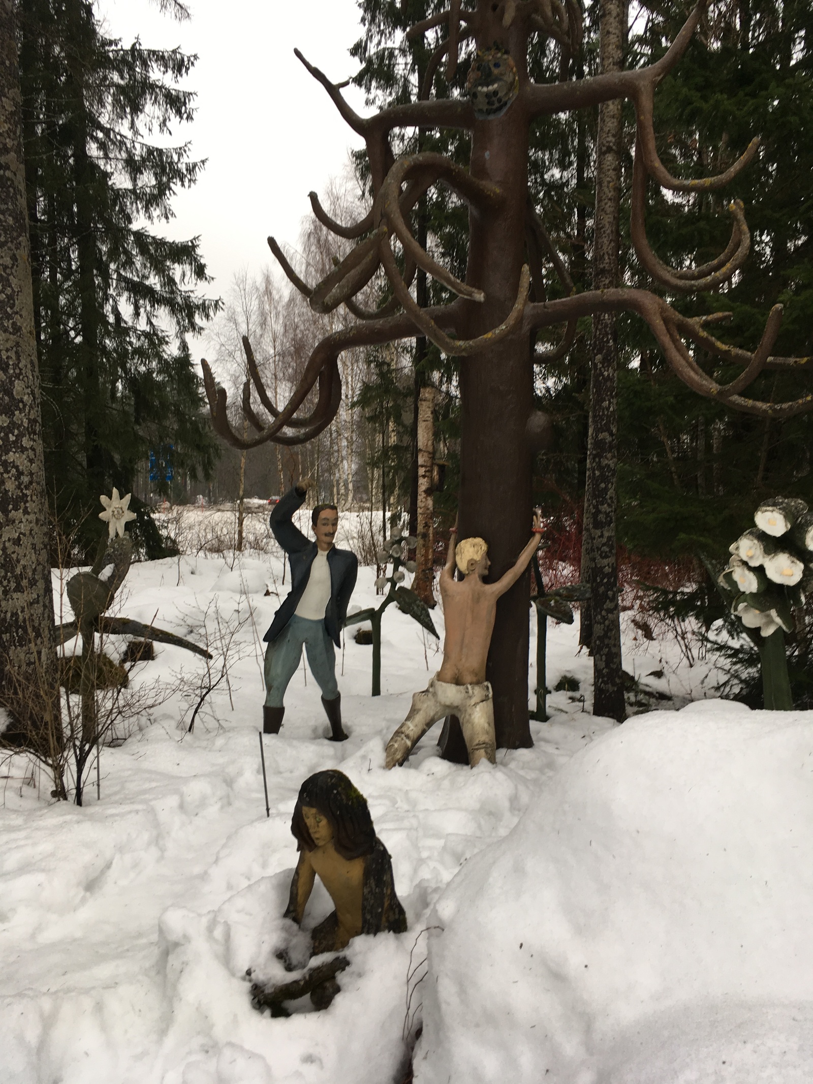 Sculpture park in Parikkala - My, Finland, Sculpture, Kripota, The park, The statue, Longpost