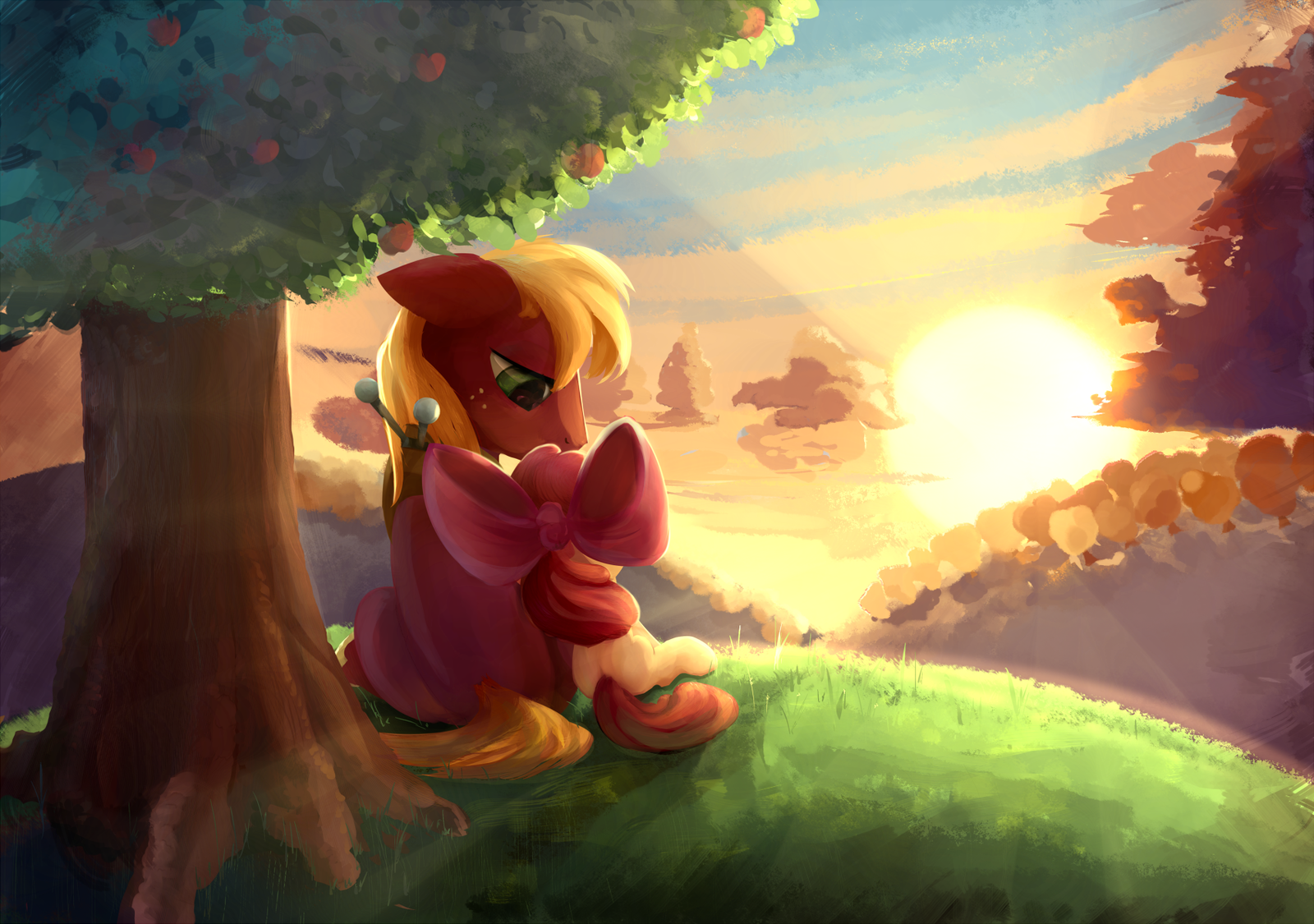 Apples... - My little pony, Applebloom, Big Macintosh, 