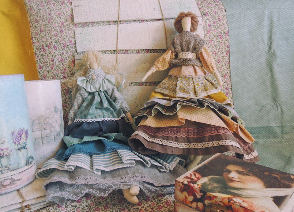 Lush dolls - My, Handmade, Textile, Cotton, Tilde, Tenderness, Needlework, Longpost