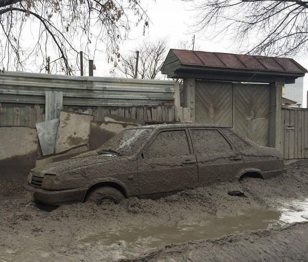 Замес - Россия, Грязь, Деревня, Авто