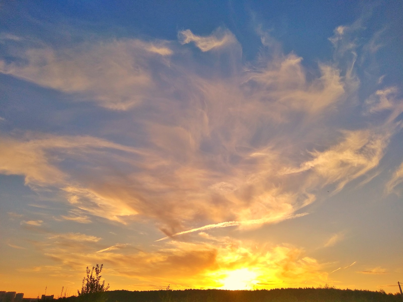 Peaceful sky above us! - My, Victory, Sky, Sunset, May 9, Clouds, May 9 - Victory Day