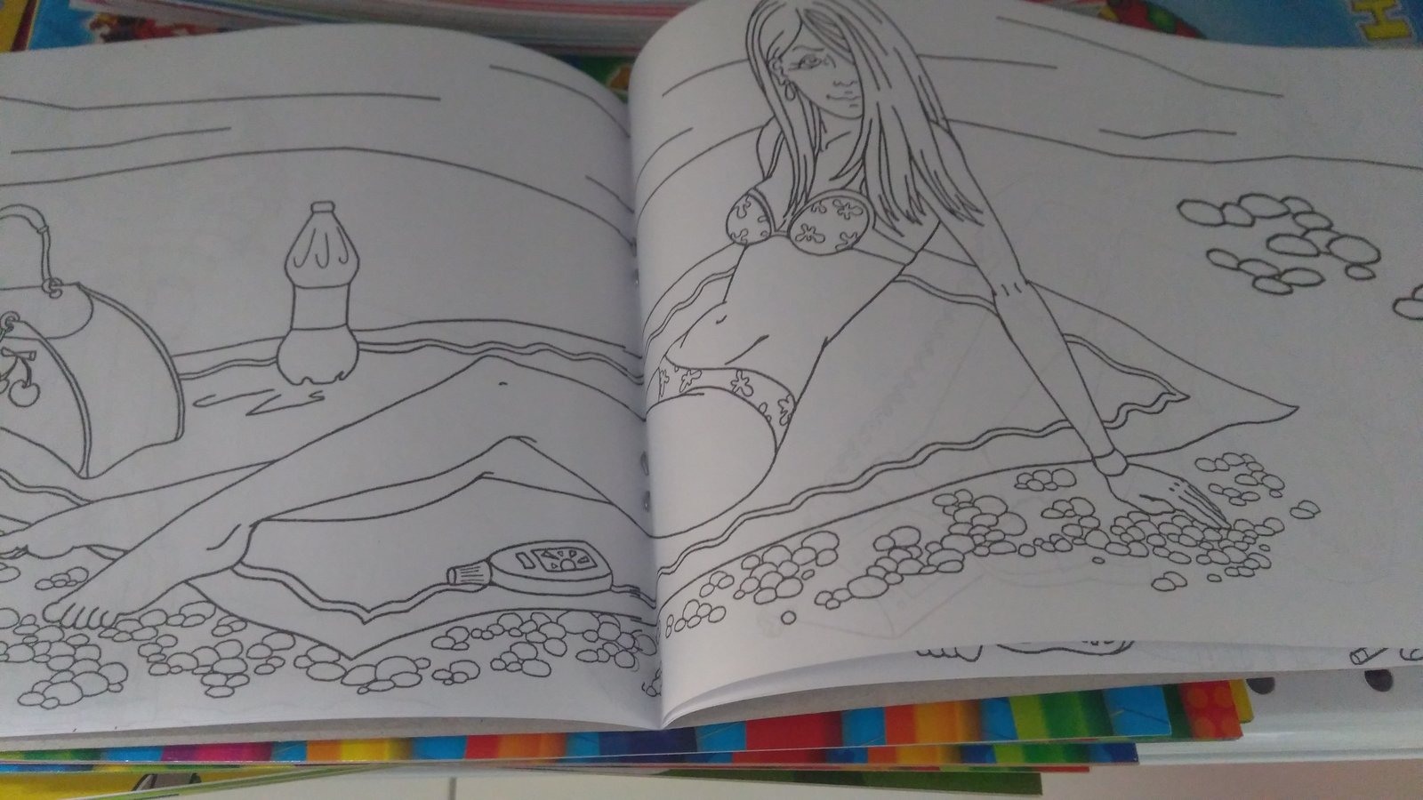 Is this really a children's coloring book? I think it's more for dads... - Children's literature, Coloring, Hand-drawn erotica, Longpost