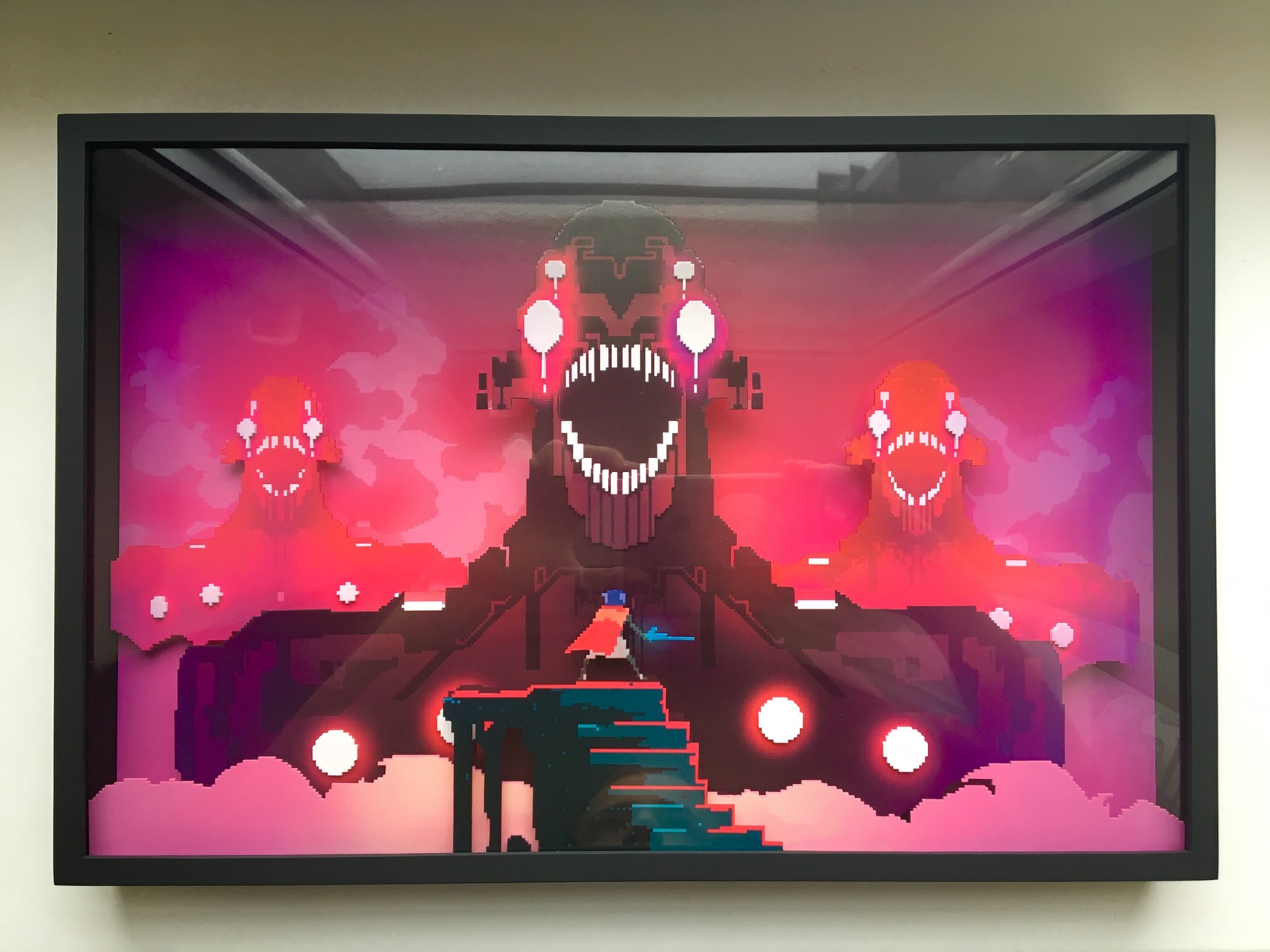 Diorama on the game hyper light drifter - My, Diorama, Handmade, With your own hands, Painting, Hyper Light Drifter, , 3D, Longpost