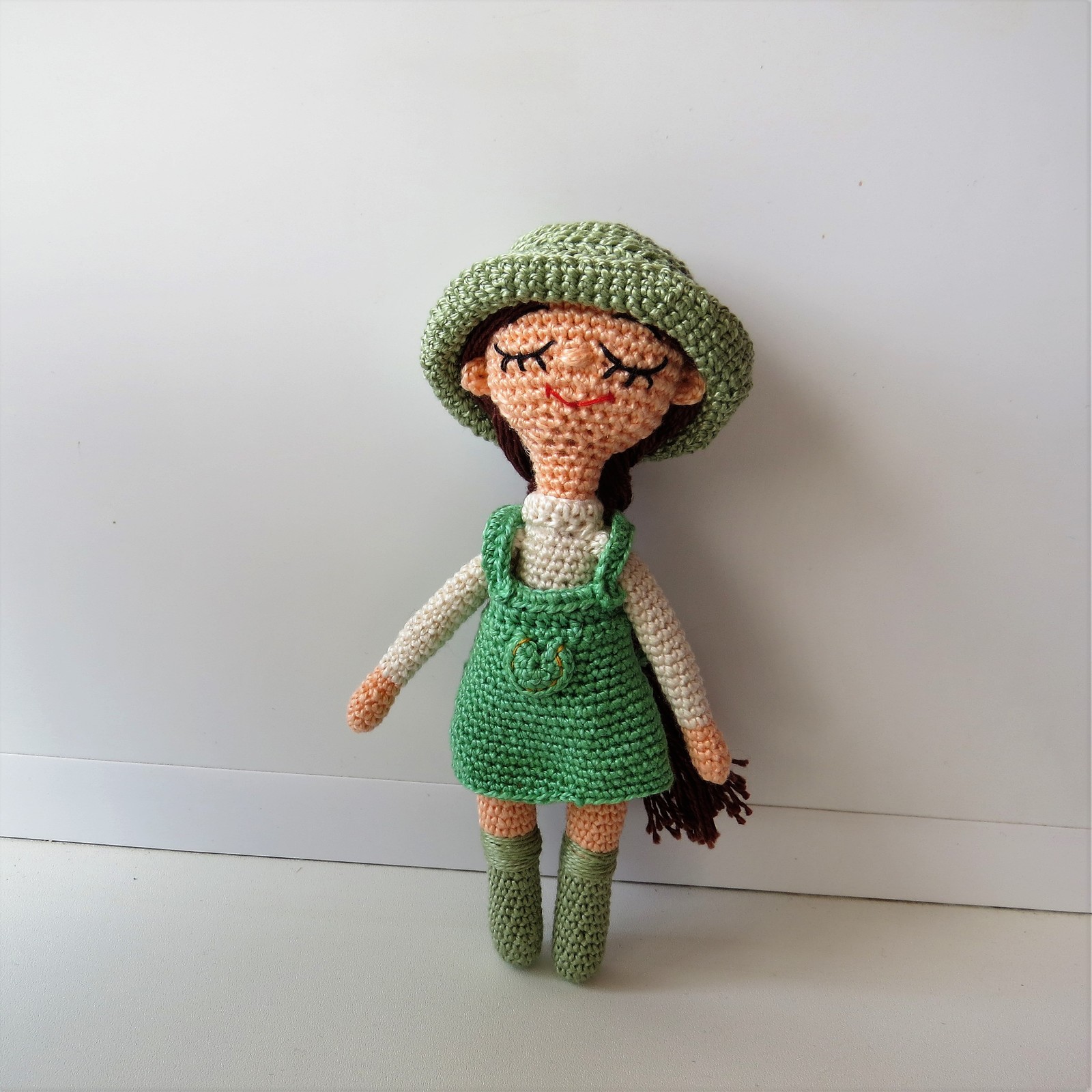 Sonya doll - My, , Needlework, Needlework without process, Crochet, Knitting, Doll, Knitted toys, Longpost