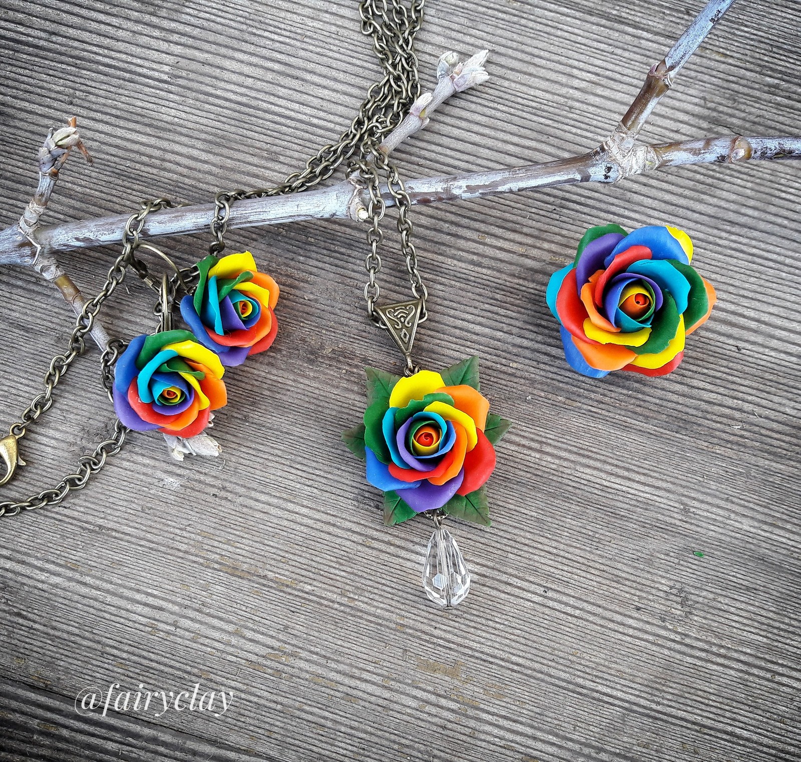 A bit of rainbow process - My, Rainbow, Polymer clay, Needlework with process, With your own hands, Decoration, Longpost