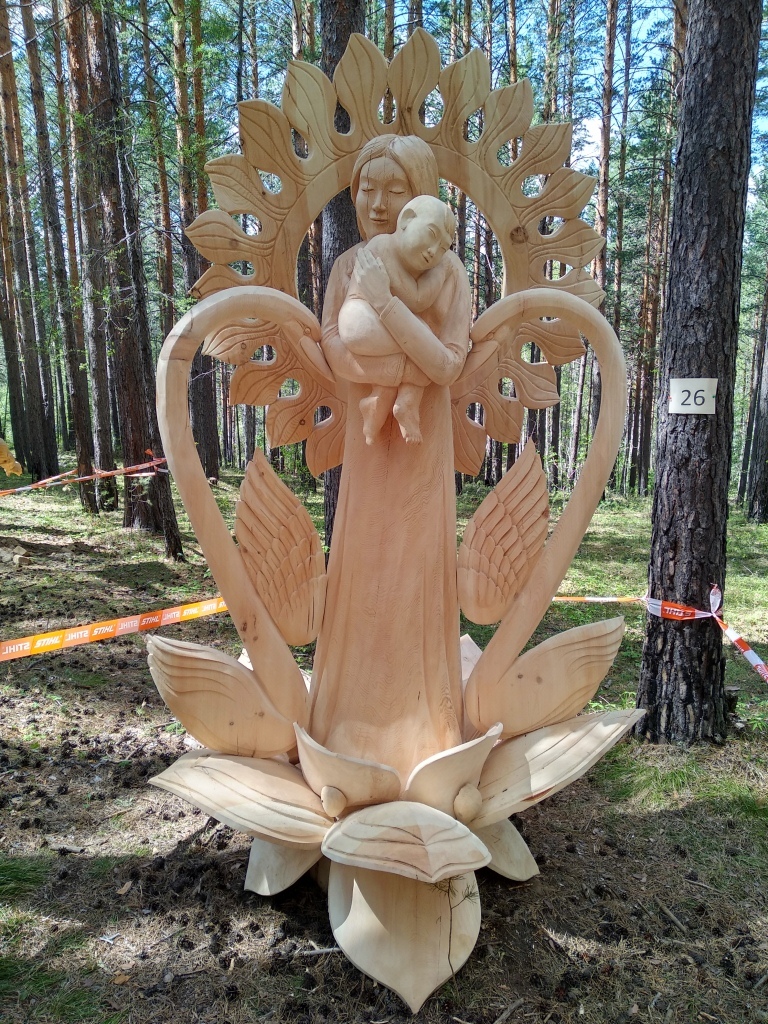 Lukomorye 2018 - Festival of Wooden Sculptures - My, Lukomorye, Wood sculpture, Irkutsk, The festival, Art, Animals, Holidays, Nature, Longpost