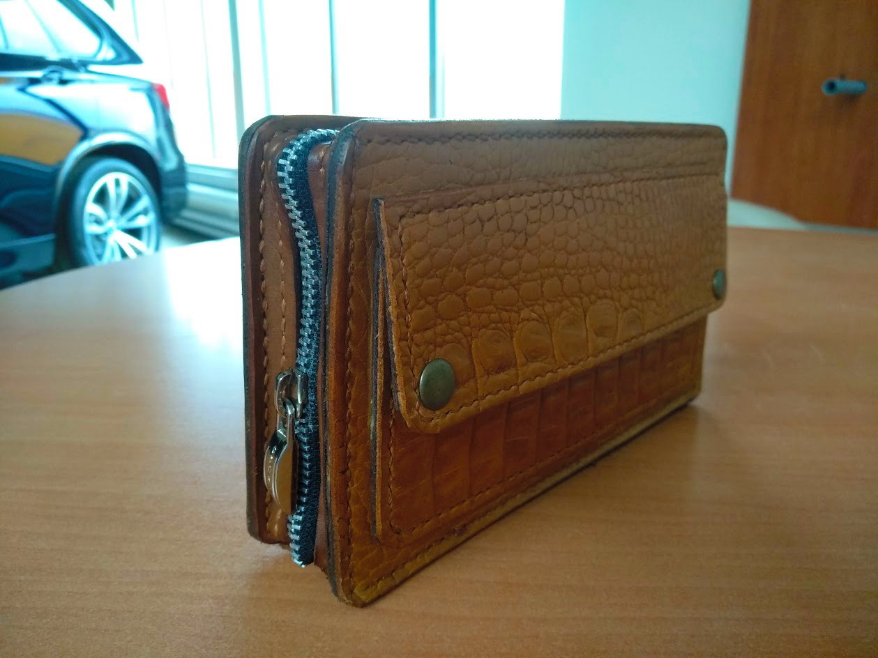 Clutch purse. - My, Leather craft, Rukozhop, Clutch, Longpost