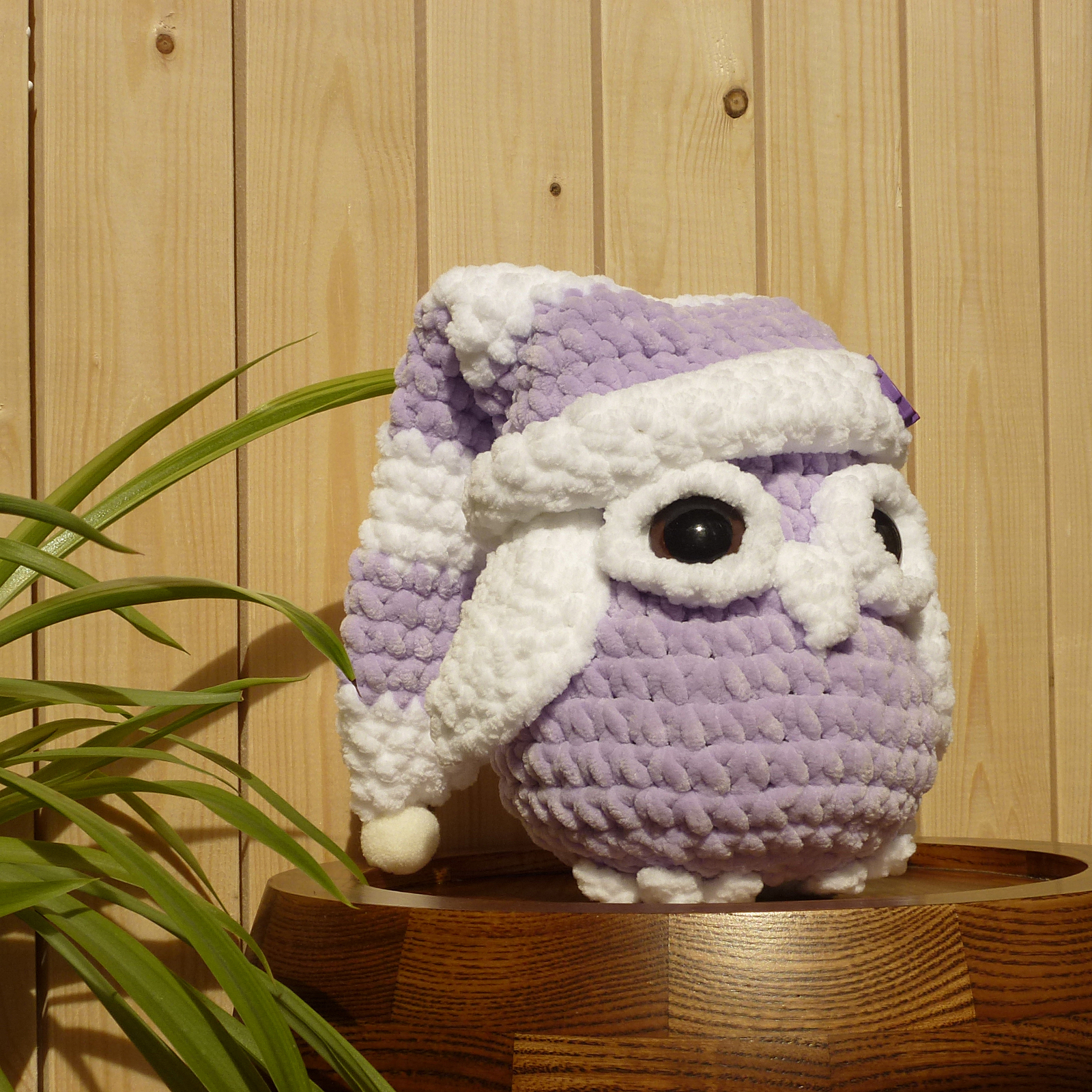 I want an owl! - My, Owl, Needleworkers give, Amigurumi, Needlework without process, Author's toy, Longpost