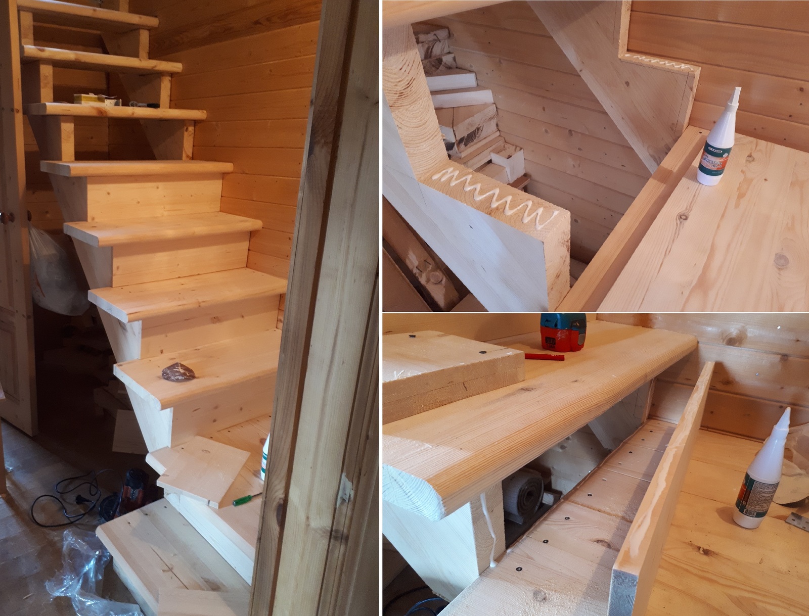 как правильно собирать деревянную лестницу