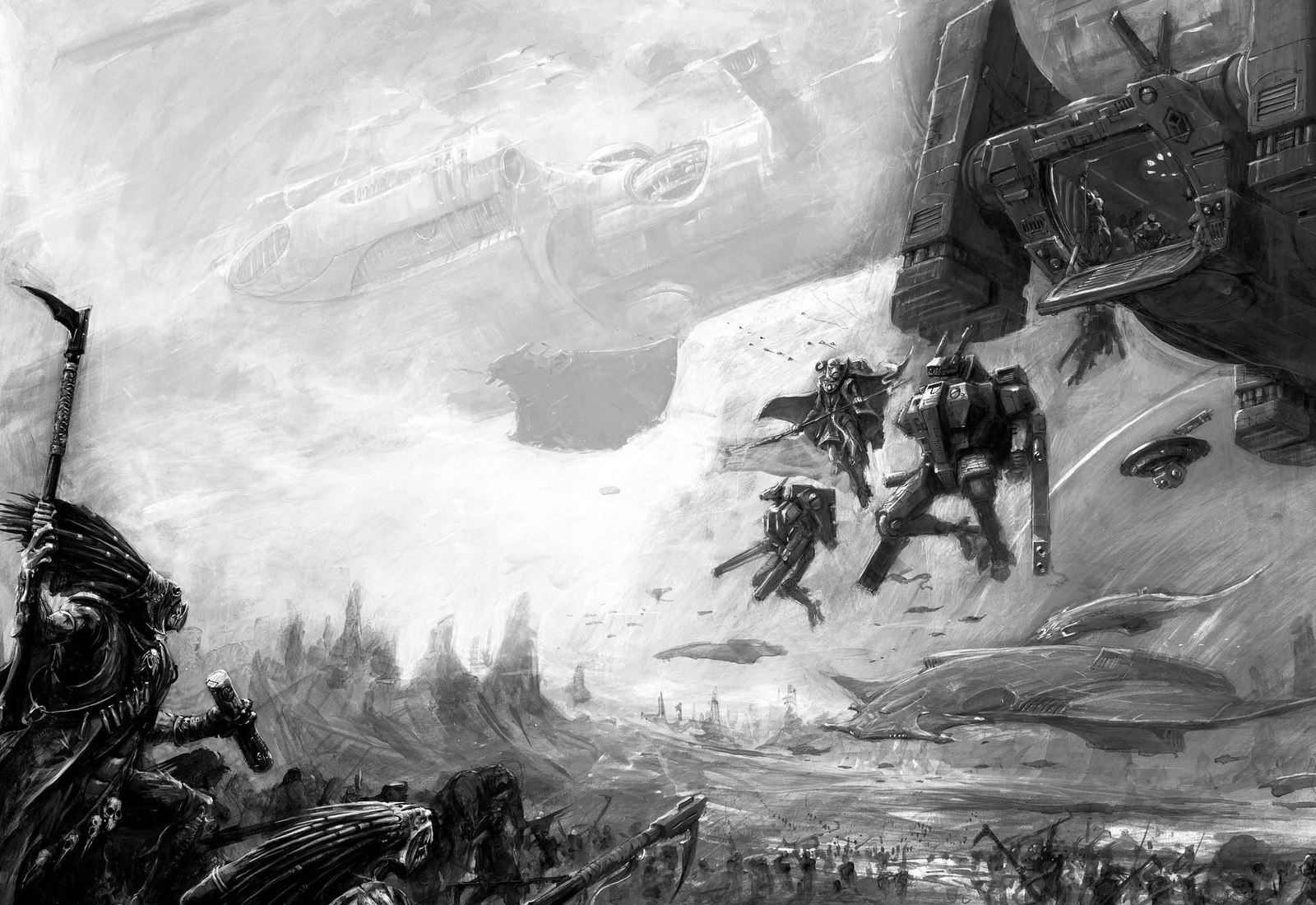 A compilation of old xenos! - Warhammer 40k, Old warhammer, Eldar, Orcs, Tau, Wh Art, Longpost