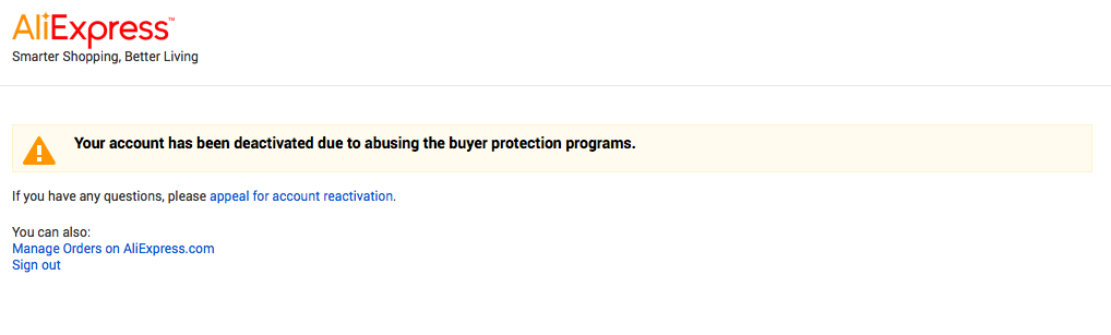 Buyer protection or how I was banned from aliexpress - My, AliExpress, Consumer rights Protection, Chinese, Longpost