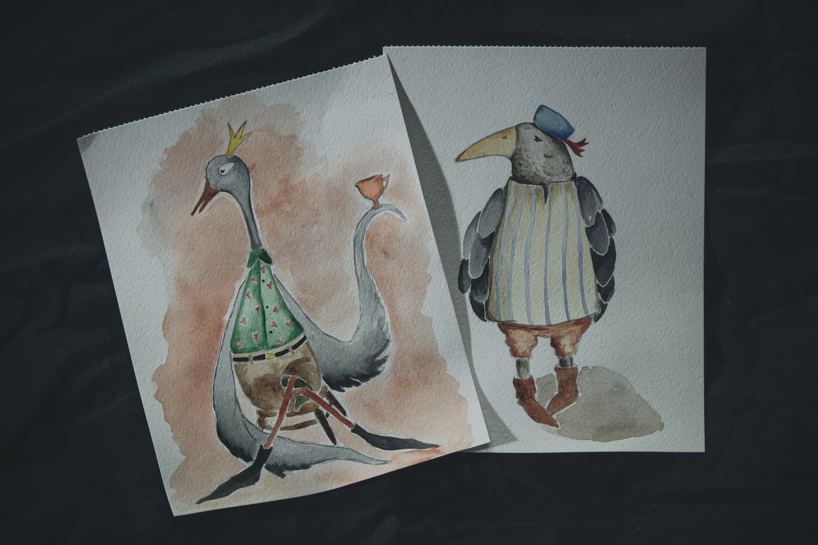 Today I will be a storyteller :) - My, Watercolor, Hobby, Insomnia