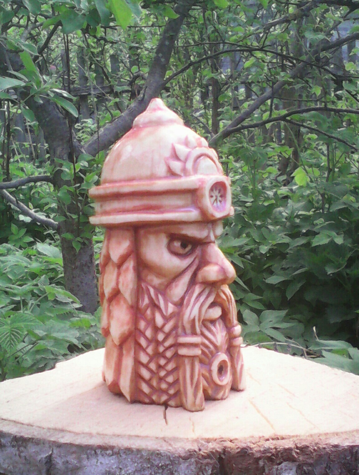 Slavic god PERUN, material aspen, height 9cm. - My, Slavic gods, Wood carving, Slavic mythology, Creation, Amulet, Perun, Longpost