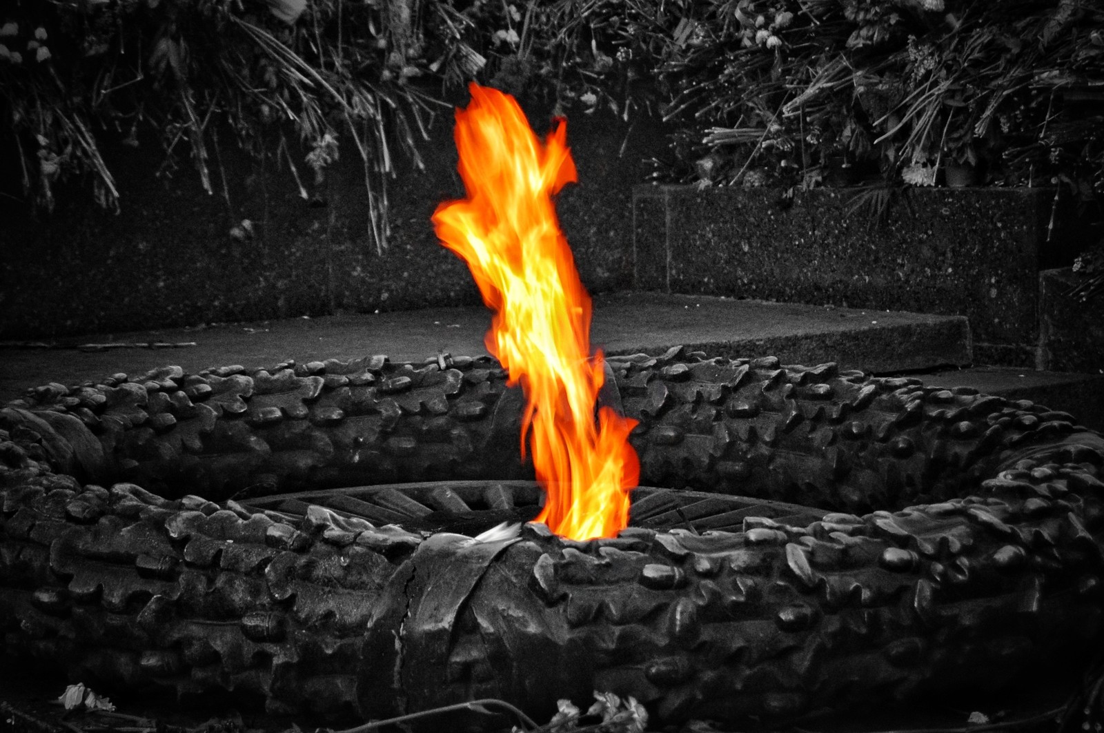 Flame - My, The photo, Odessa, I want criticism, Fire, May 9, May 9 - Victory Day