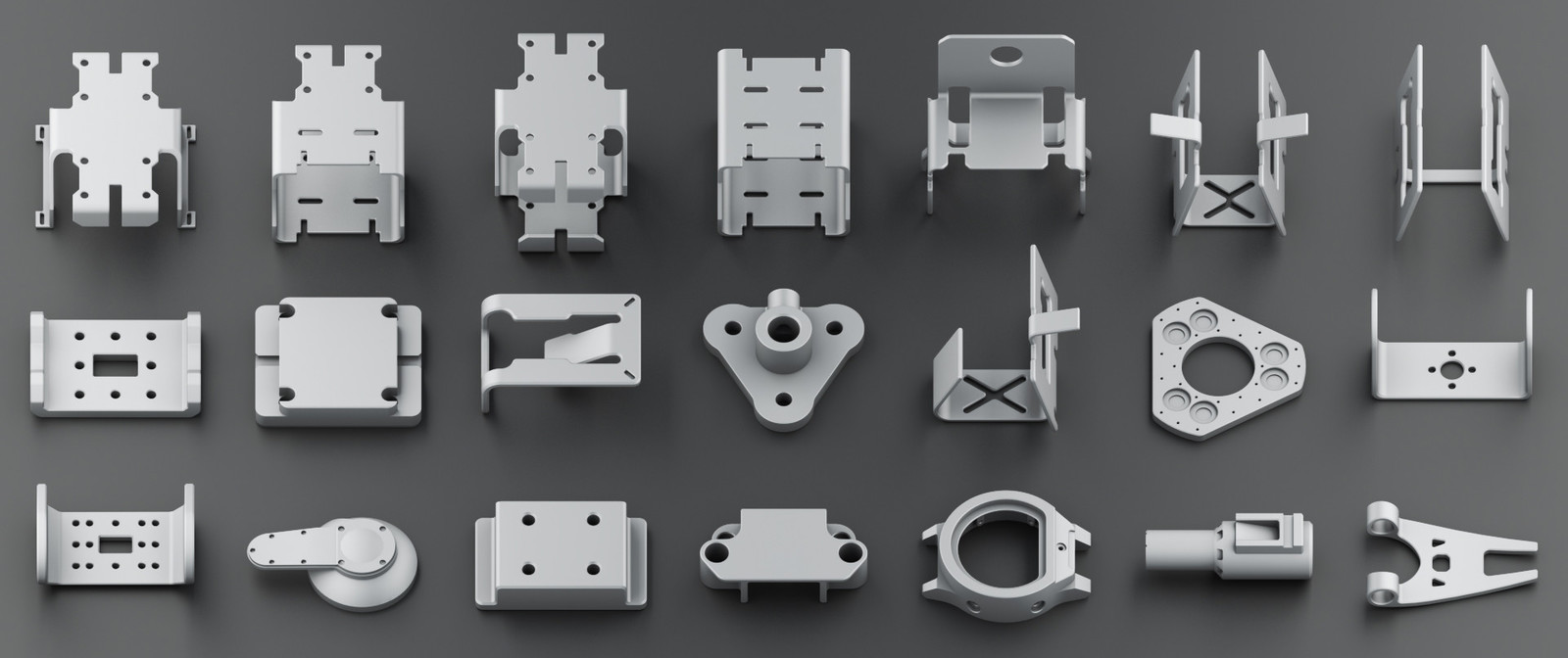 Бесплатный Hard Surface Kitbash vol 3 - Моё, Fusion360, Fusion 360, Kitbash, Hard surface, 3DS max, Научная фантастика, Free, Меха, Длиннопост