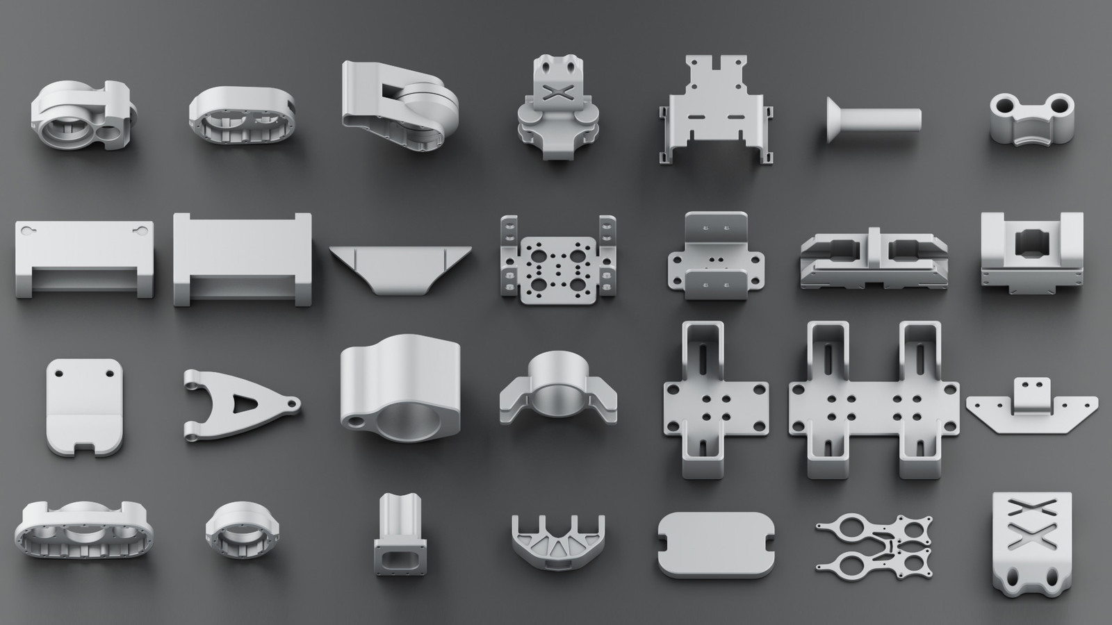 Бесплатный Hard Surface Kitbash vol 3 - Моё, Fusion360, Fusion 360, Kitbash, Hard surface, 3DS max, Научная фантастика, Free, Меха, Длиннопост