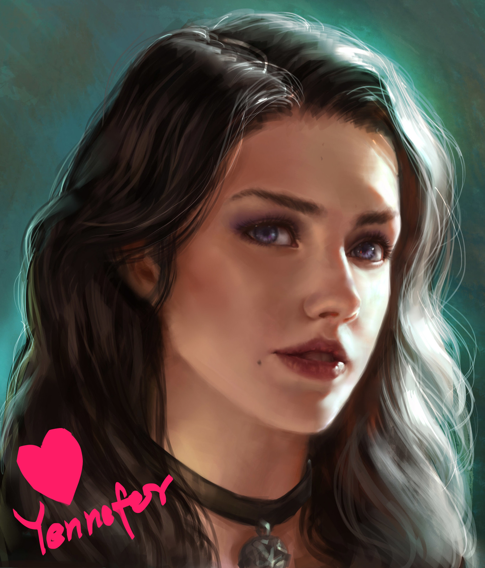 Yennefer of Vengerberg
 - Йеннифер, Ведьмак, Ведьмак 3: Дикая охота, Портрет, Арт, Jess Reinhardt