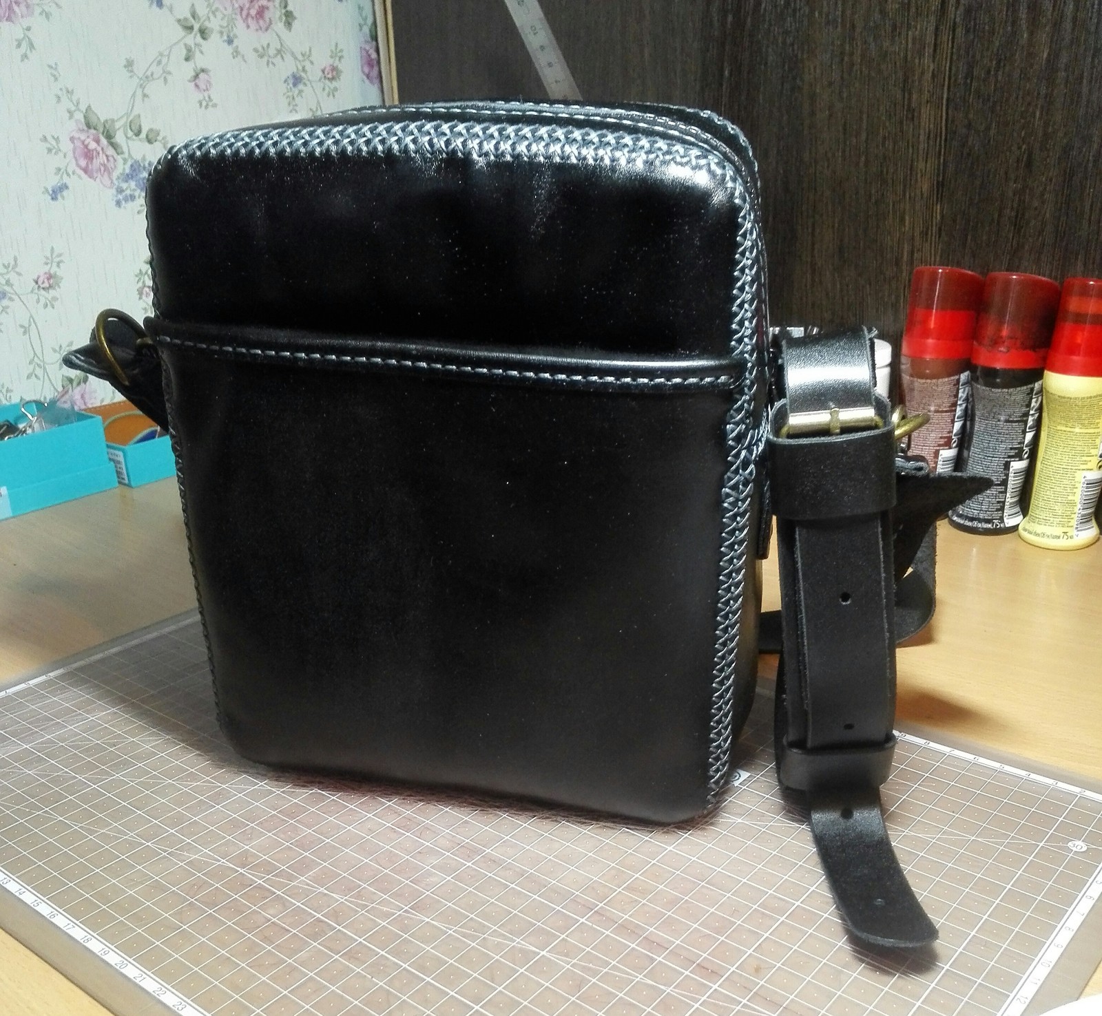 Leather bag - Сумка, Handmade, Longpost