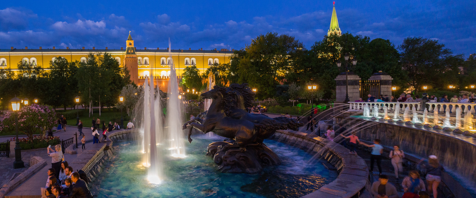 Moscow panoramic - My, Moscow, The photo, Панорама, Moscow at night, Longpost, Town