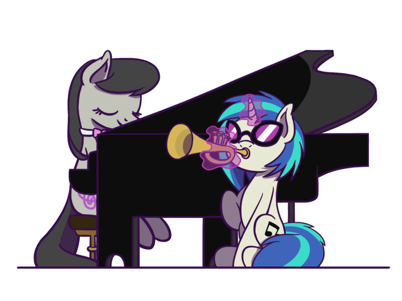 Vinyl and Tavi - My little pony, PonyArt, Octavia melody, Vinyl scratch, Flutterluv