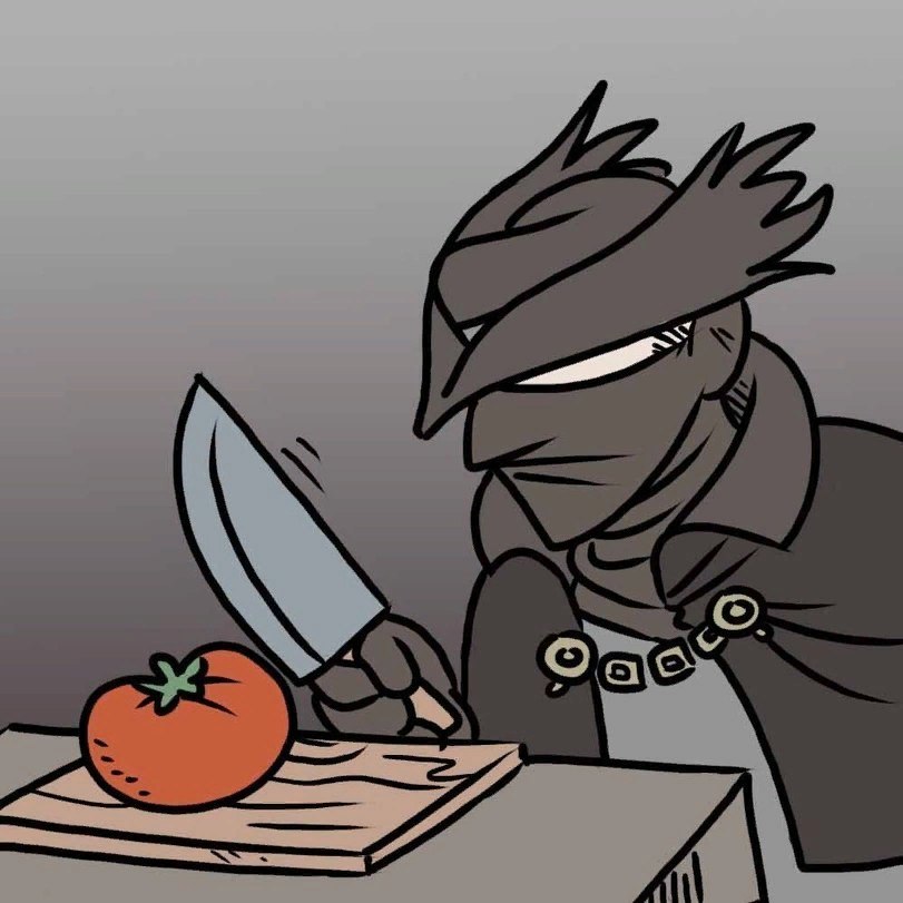 The hunter and the tomato - Longpost, Tomatoes, Comics, Fromsoftware, Bloodborne