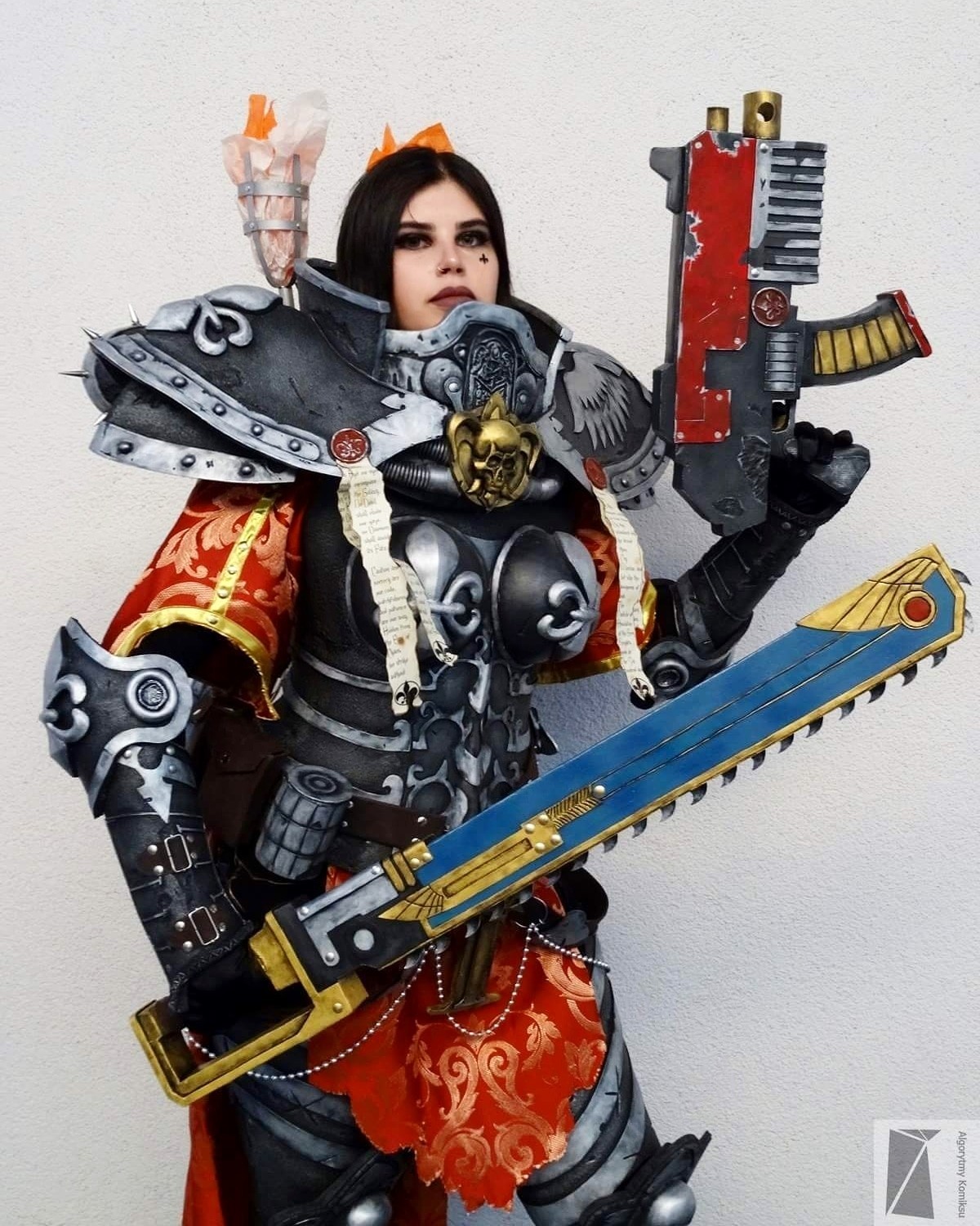 Sisters of battle small upgrade - My, Warhammer 40k, My, Girls, Cosplay, Longpost, Craft, Costume, Adepta Sororitas