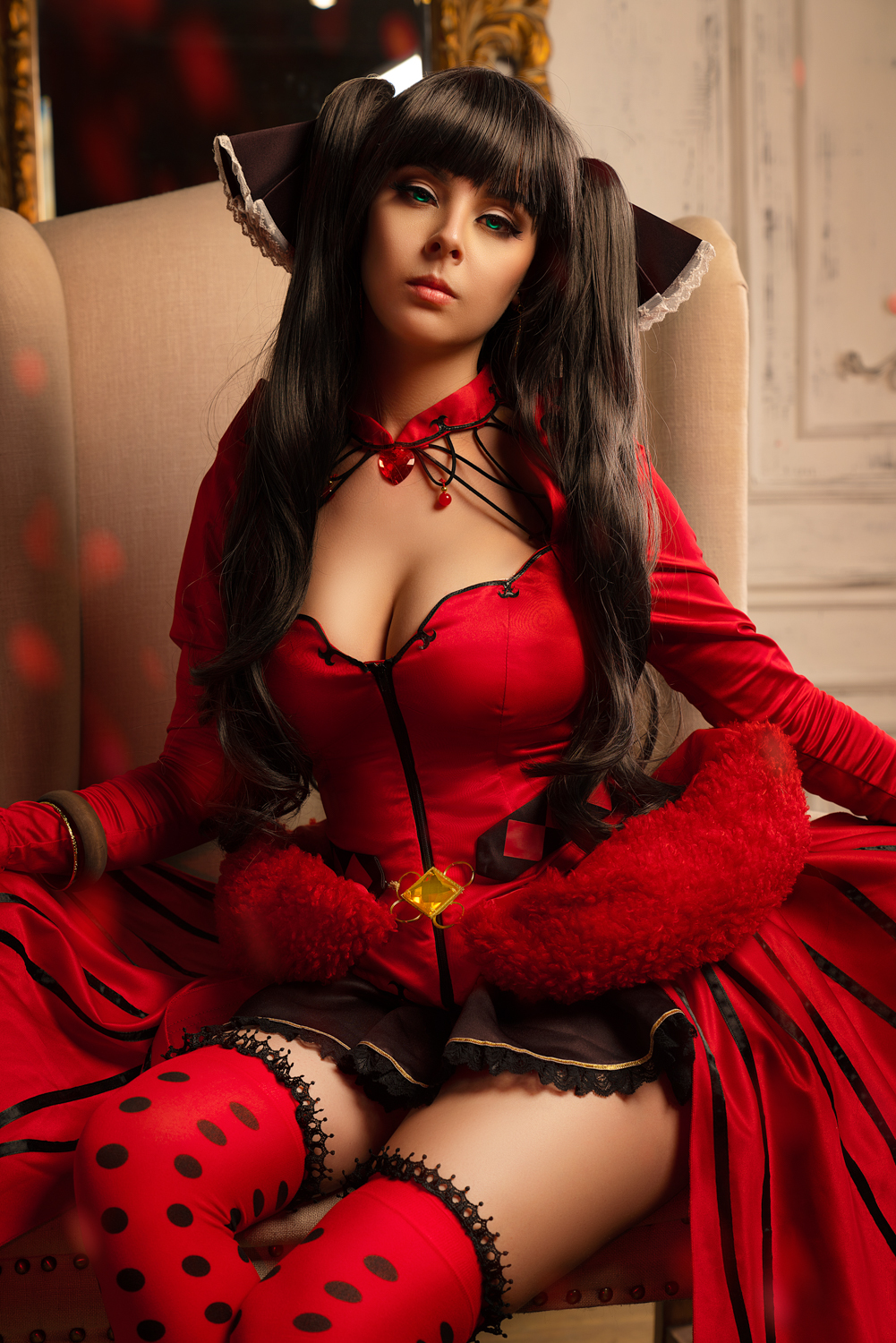 Tohsaka Rin! - NSFW, Tohsaka rin, Fate grand order, Disharmonica, Cosplay, Beautiful girl, , Anime, Longpost