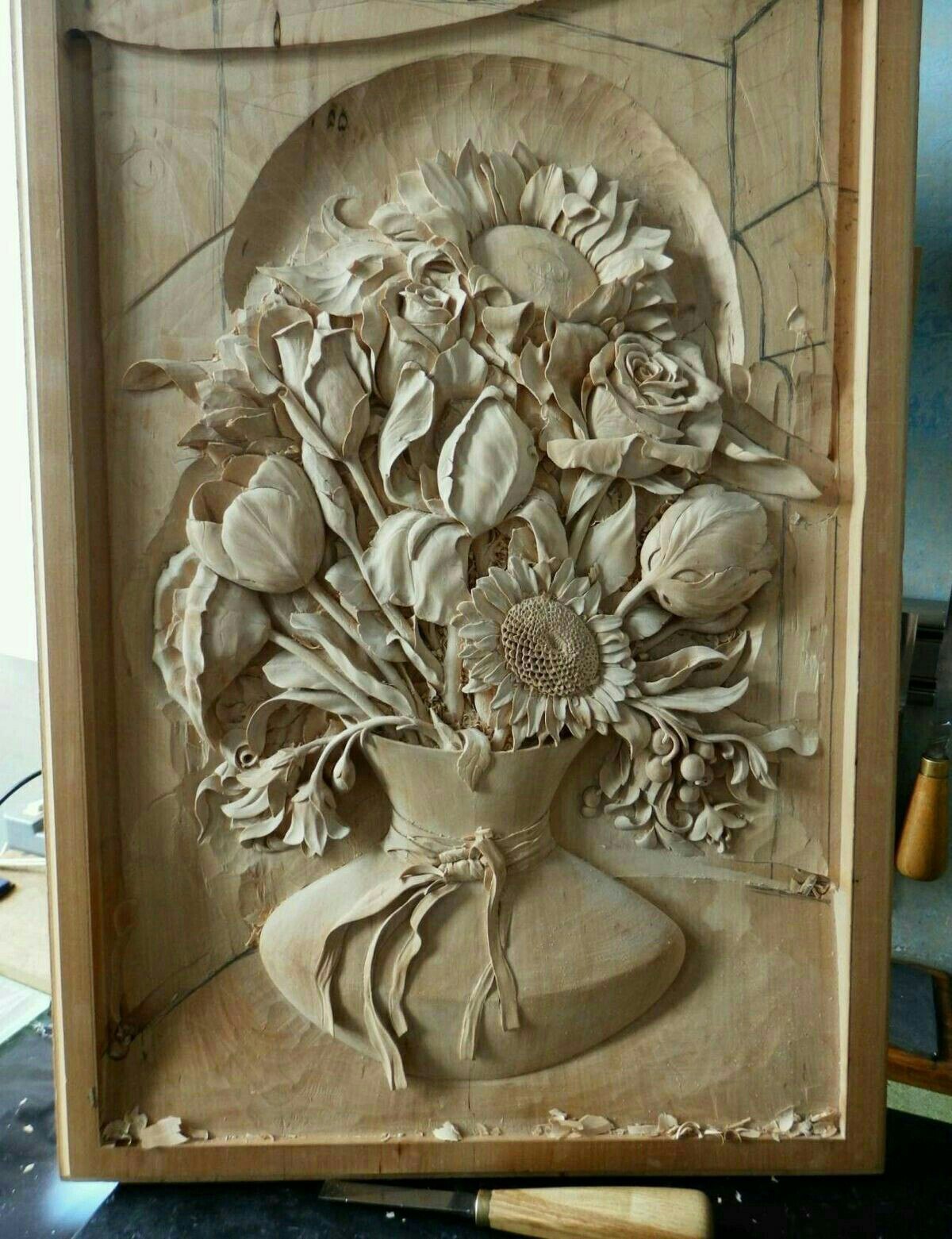 Wood carving - Wood carving, The photo