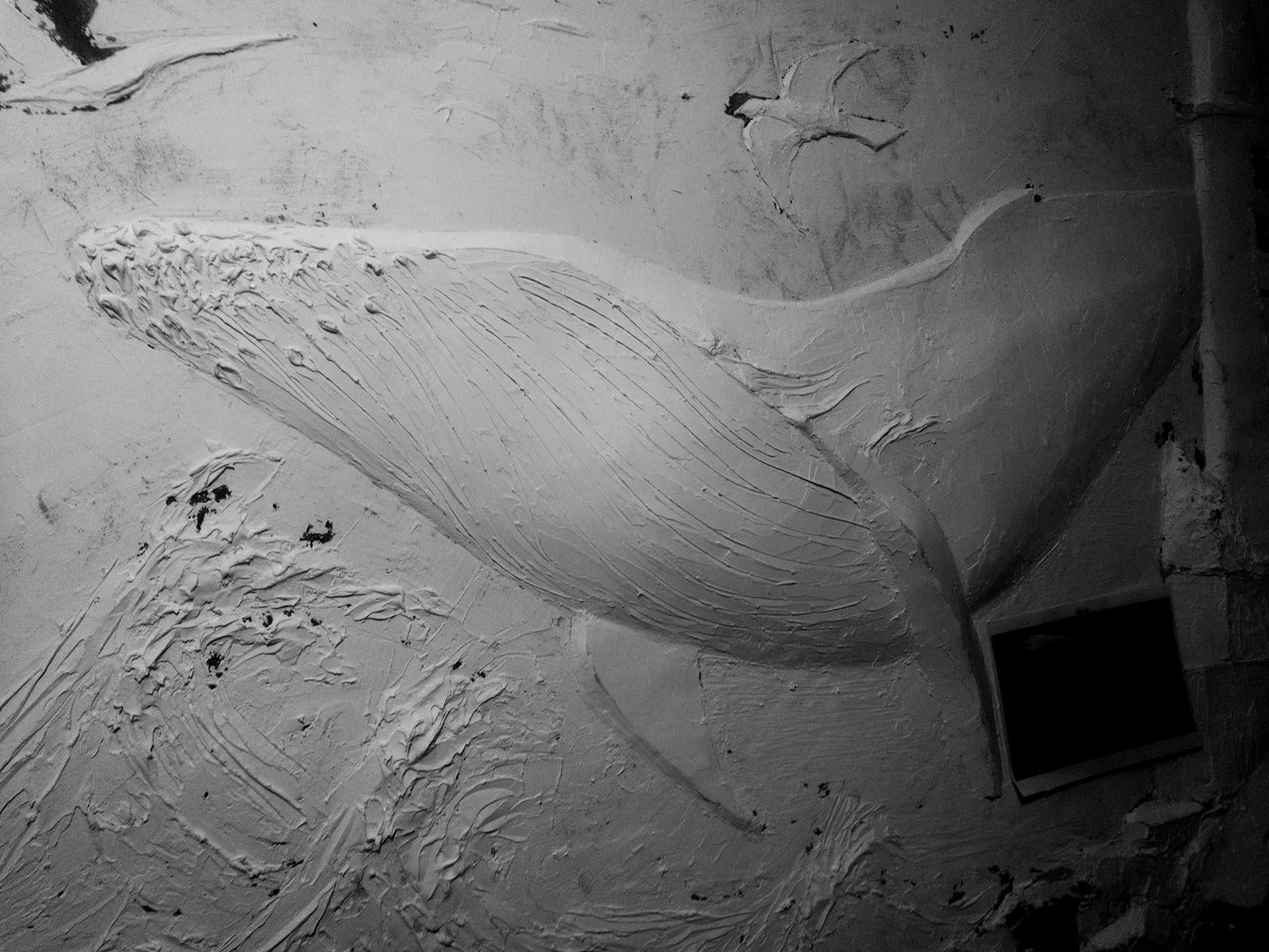 How I sculpted a whale on the wall - My, With your own hands, Needlework with process, Bas-relief, Sculpture, Creation, Whale, Sea, Longpost