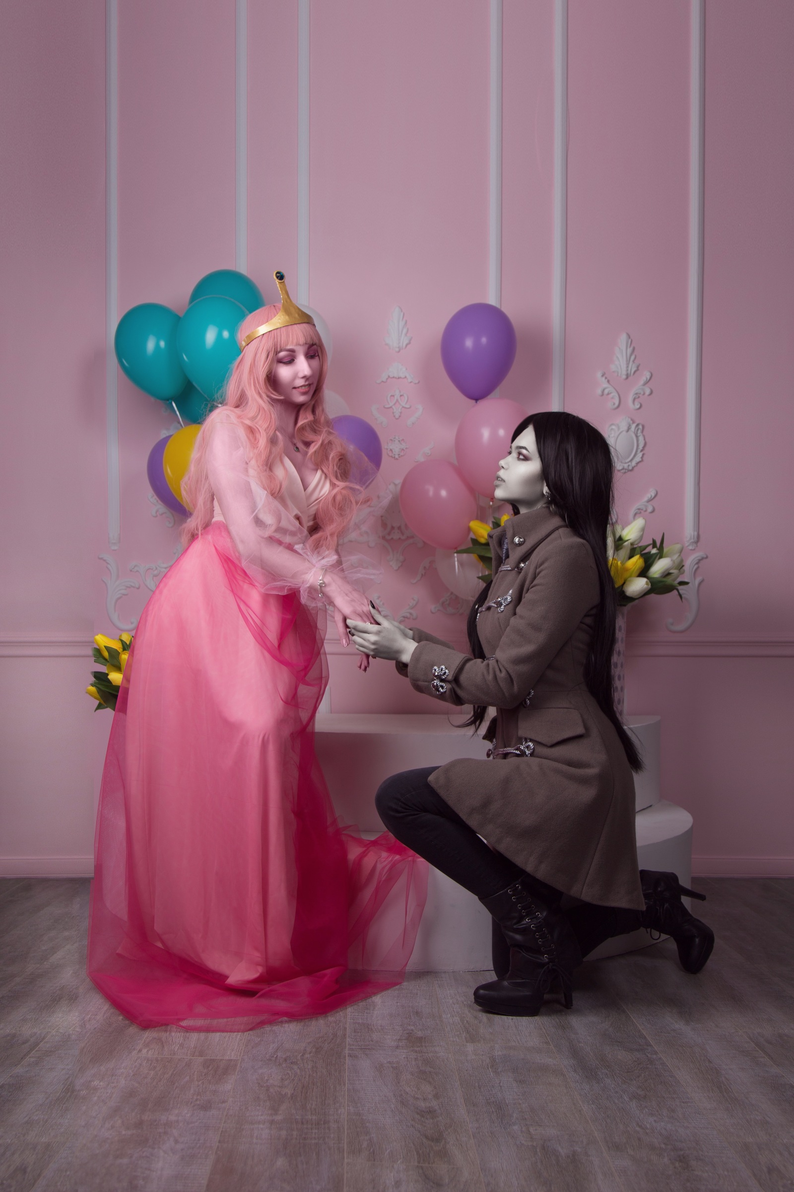 Fandom - Adventure Time Cosplayer - Princess Bubblegum, instagram @jelly_olliCosplayer - Marceline, instagram @marikkorobkin - Моё, Adventure Time, Косплей, Princess Bubblegum, Marceline, Принцесса, Марселин, Длиннопост