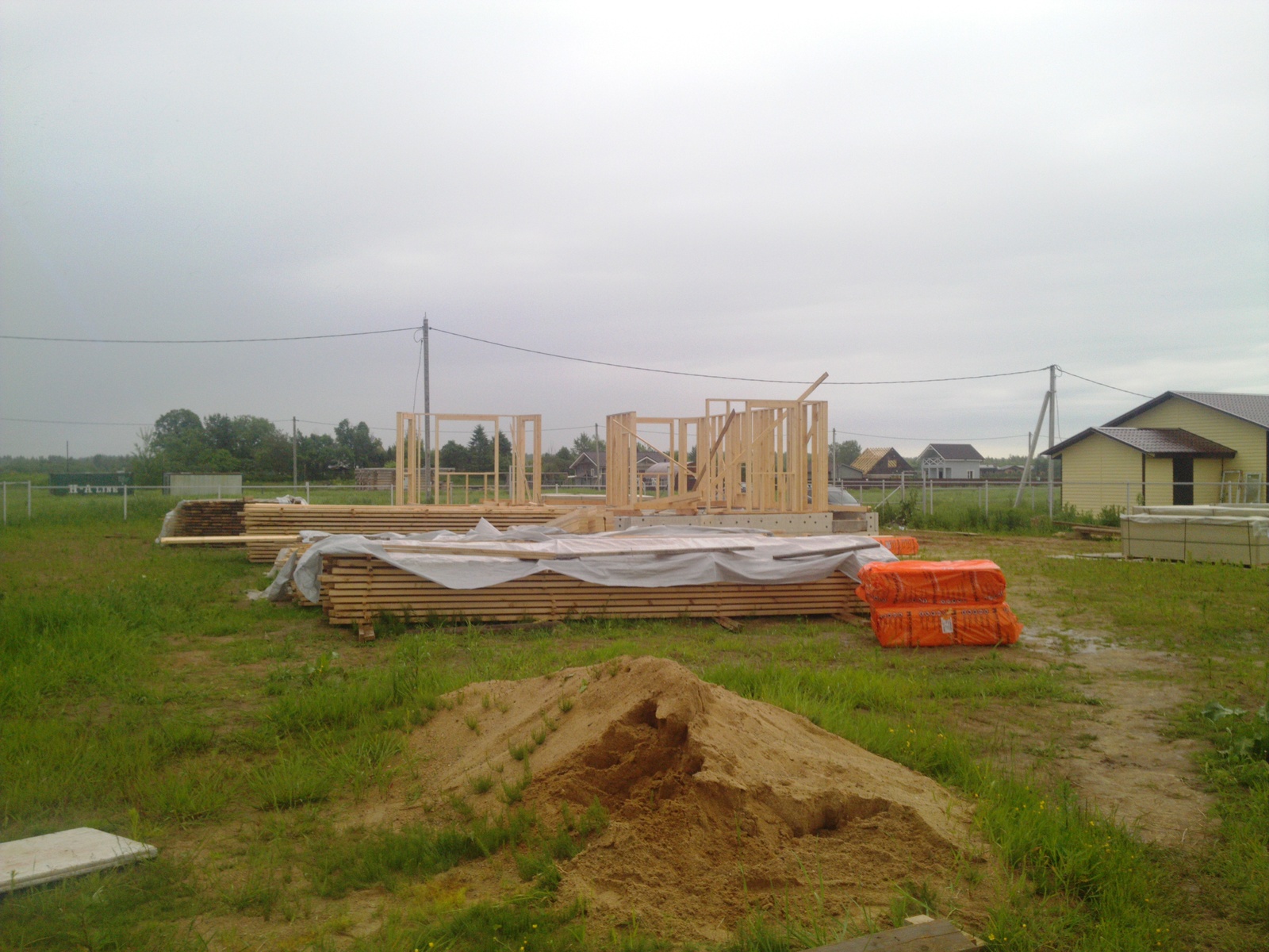 Photos of house construction - My, Longpost, Dacha, Home construction, Building