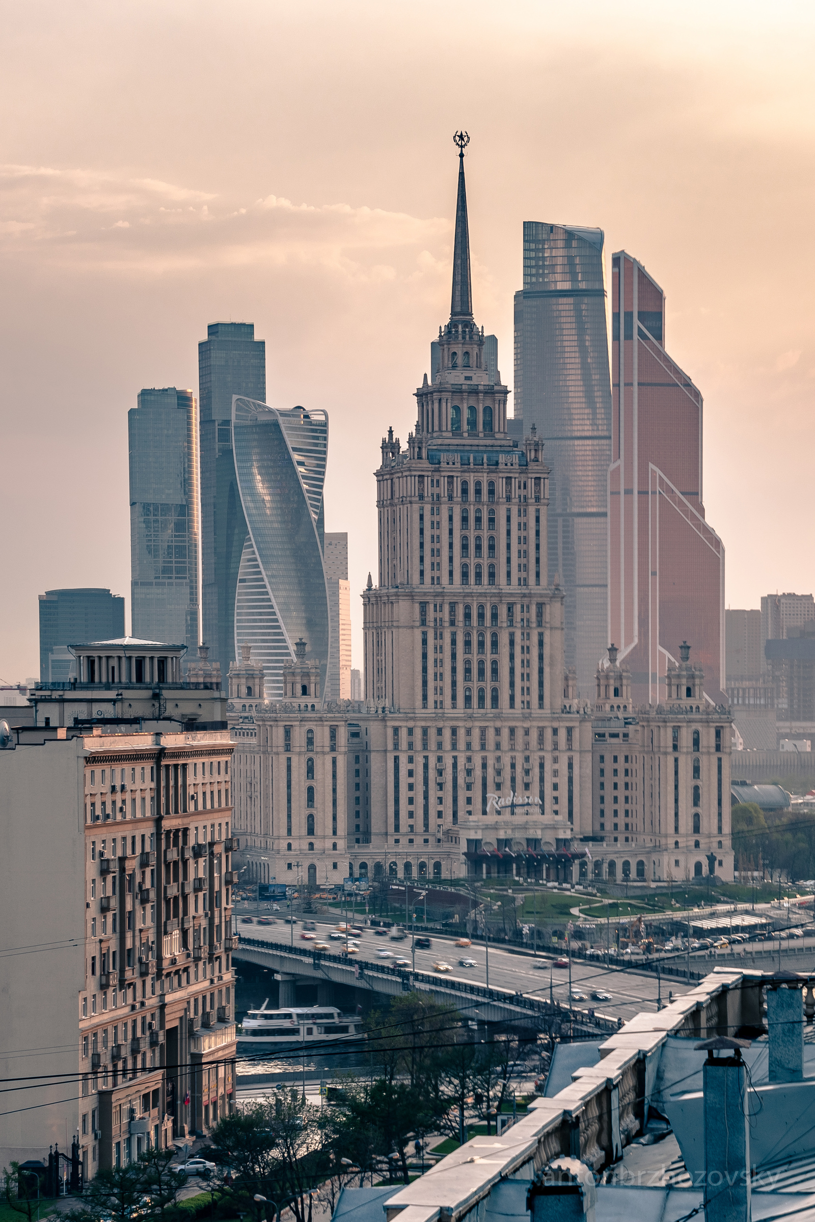 Moscow evening - My, Moscow, Landscape, Sunset