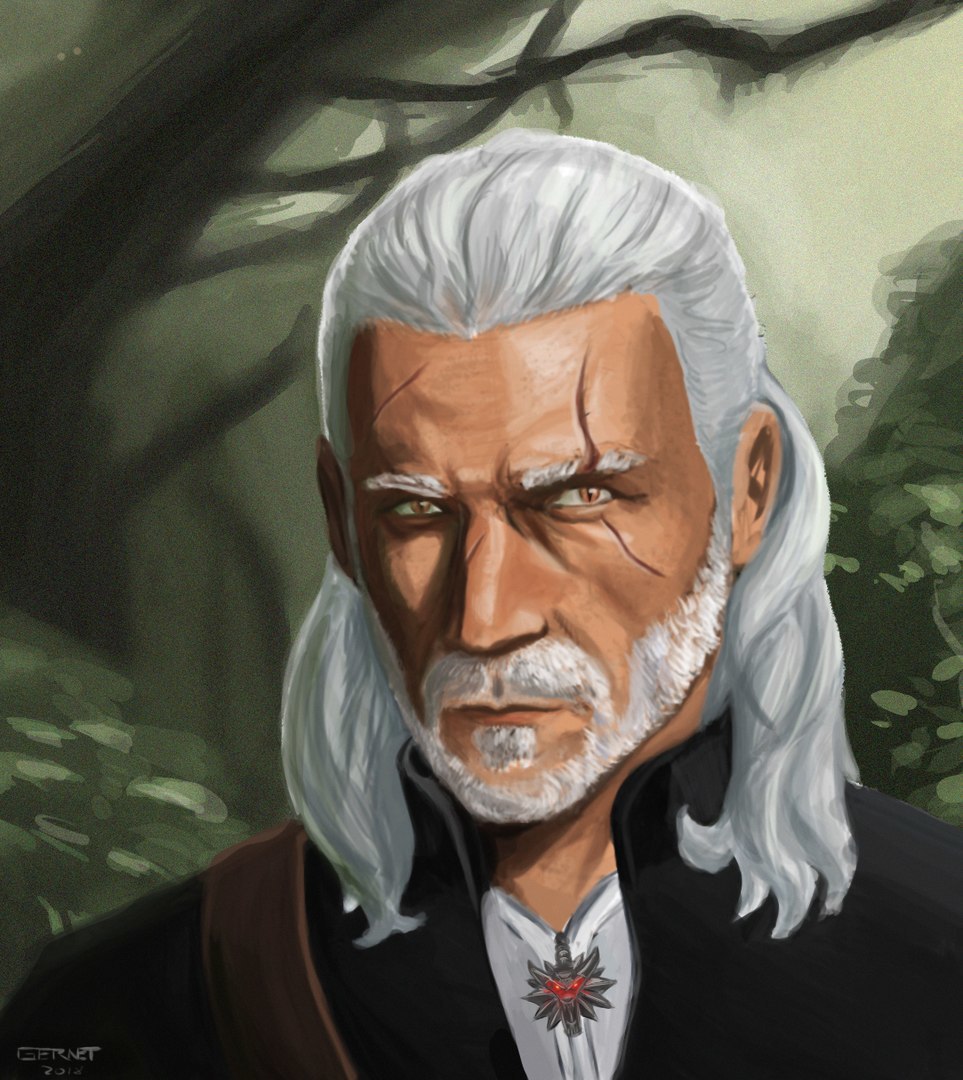 Geralt of Rivia. - My, Witcher, Art, Friday tag is mine, Zach McGowan, Geralt of Rivia