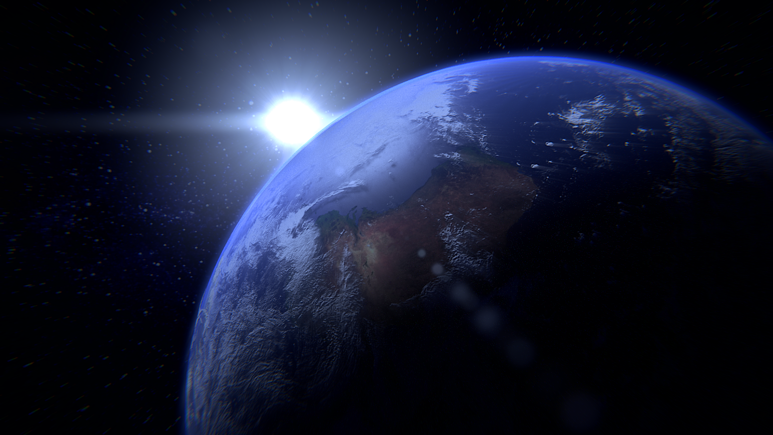 3D model of the Earth - My, 3D graphics, 3D modeling, Blender, Land, Space