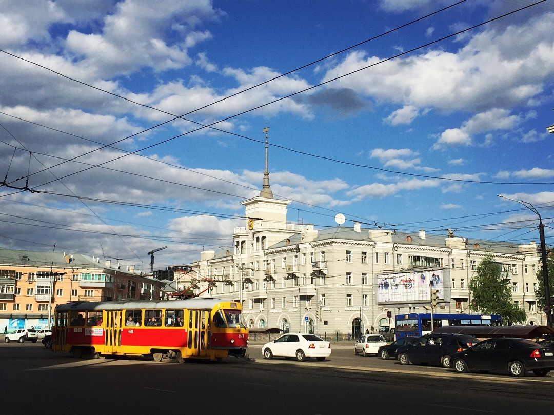 A little more Barnaul - My, Barnaul, Tram, The photo