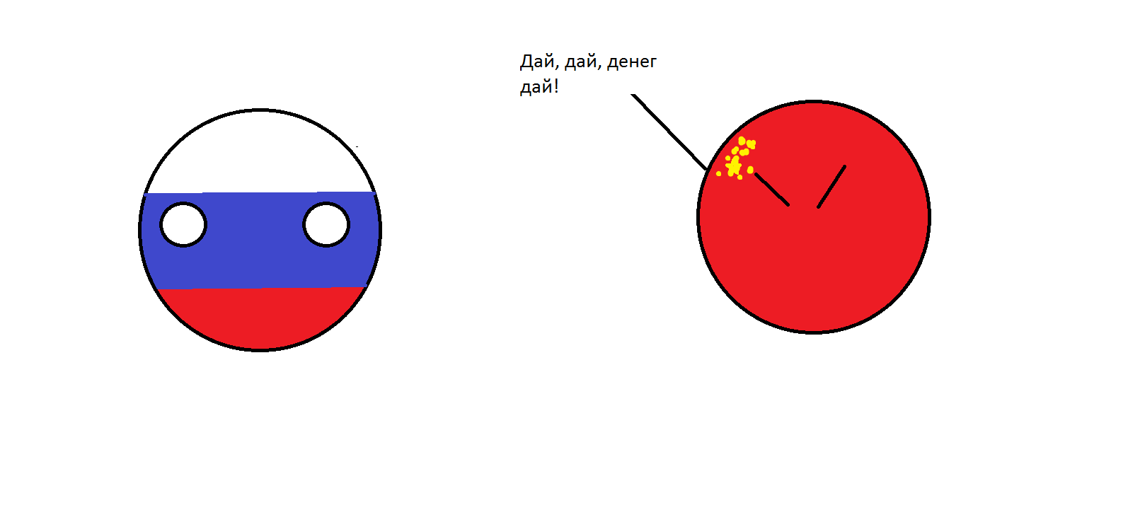 Russia and China - My, Countryballs, China, Russia, the USSR, Do not minus