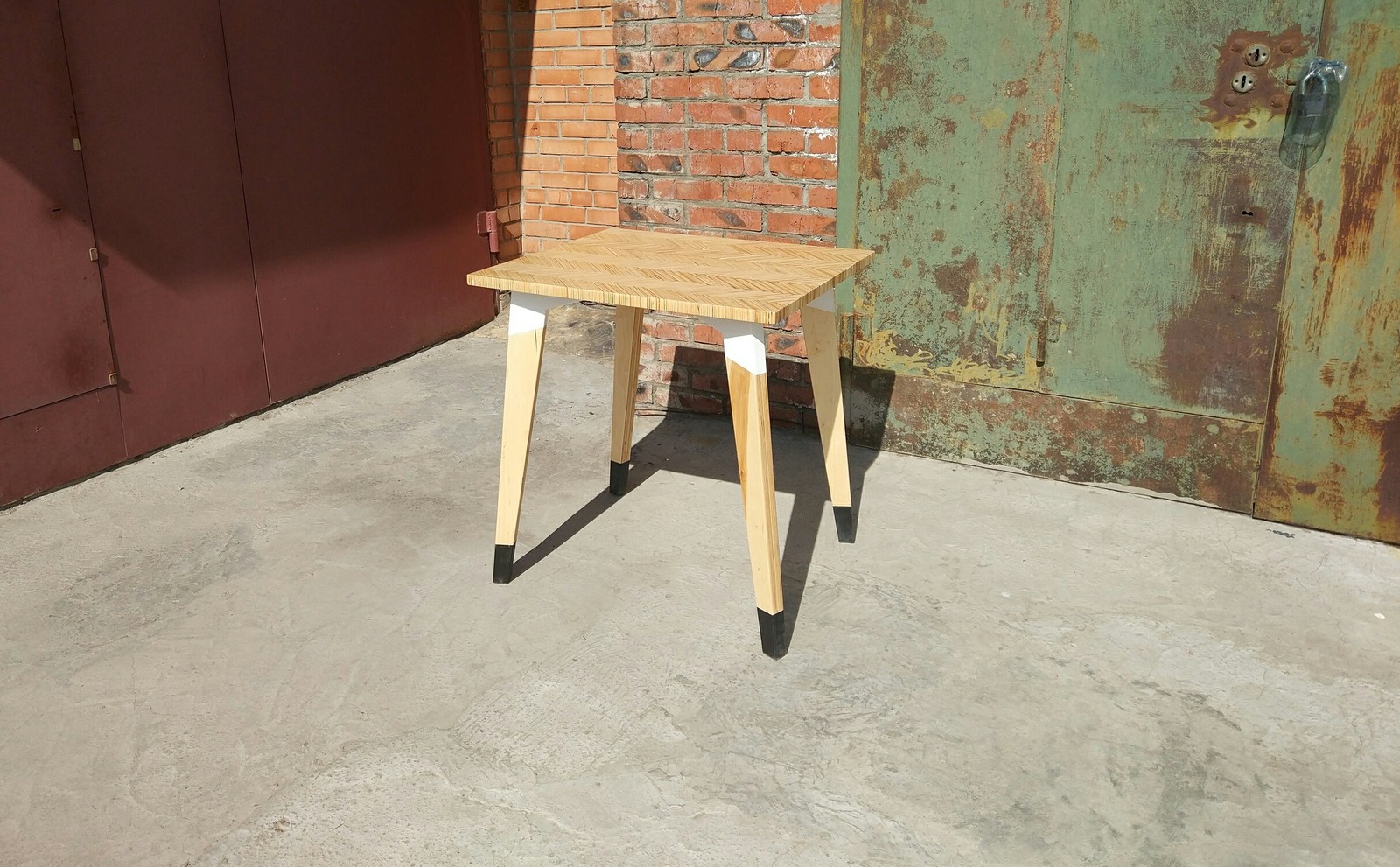 A table made of pieces of plywood and a little background - My, Carpenter, First post, Plywood, Longpost