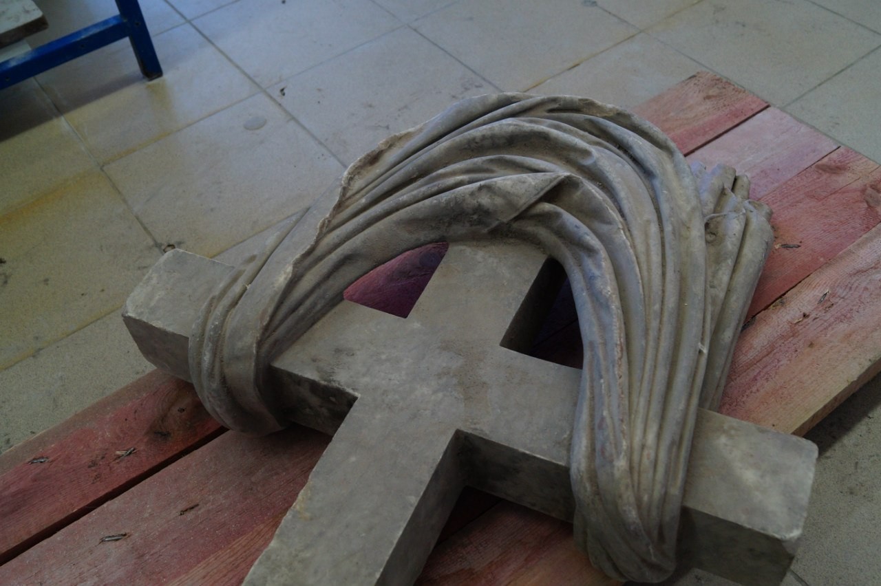 Restoration of the altar cross of the Basilica of St. - My, Marble, Stone carving, Restoration, Church, Cross, Longpost