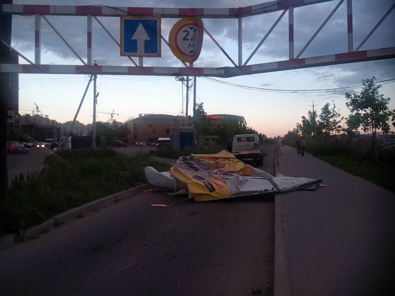 The gazelle will not pass! - Road accident, Kudrovo, Longpost, Gazelle, Saint Petersburg