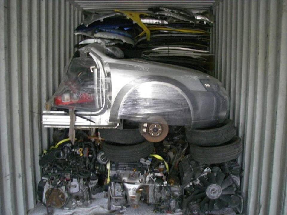 A good example of how spare parts for cars arrive in containers - Auto, Spare parts, Container, Longpost