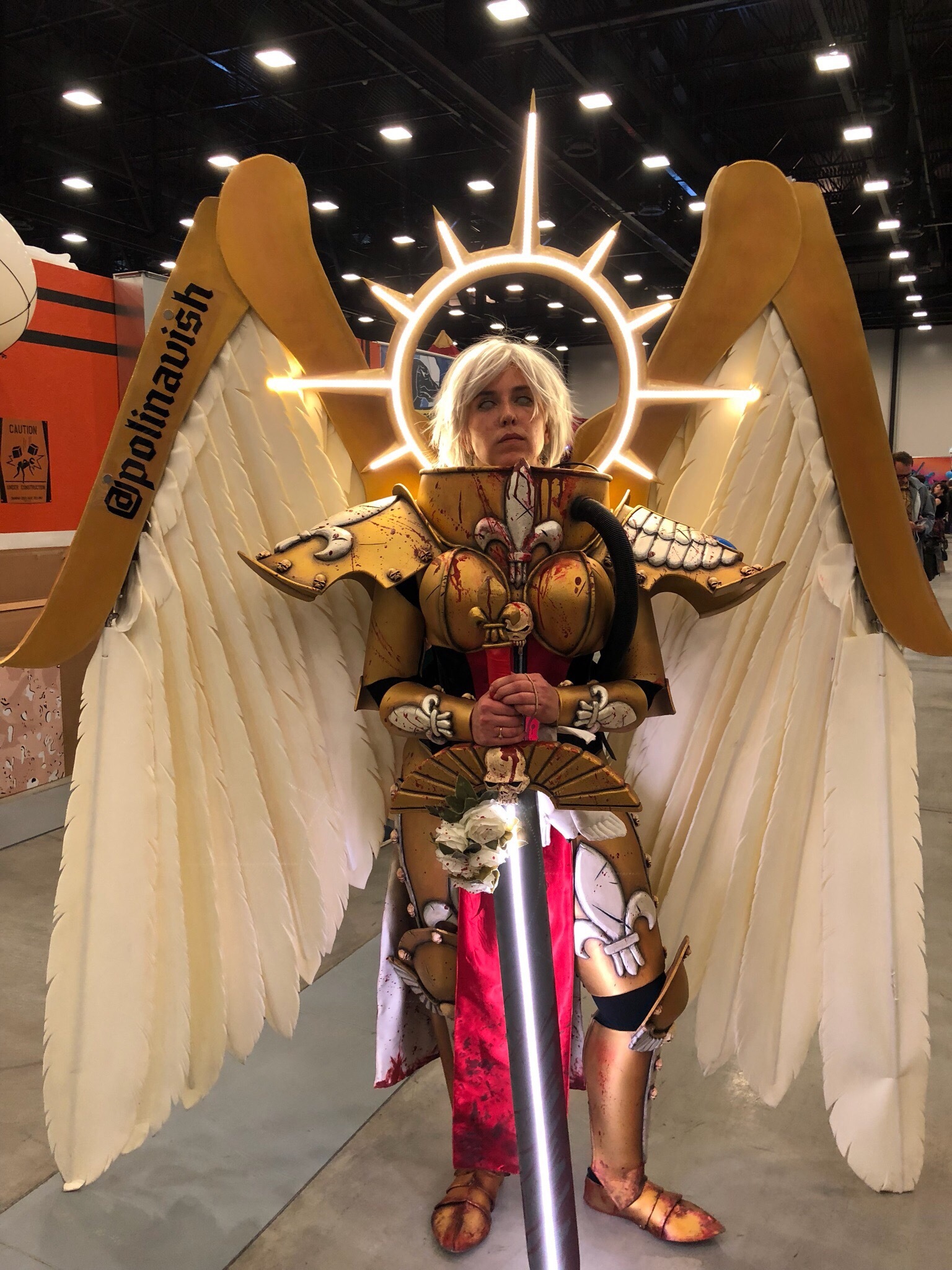 Cosplay Saint Celestine from Warhammer 40,000 - My, Cosplay, Starcon, Warhammer 40k, Warhammer, Saint Celestine, GIF, Longpost