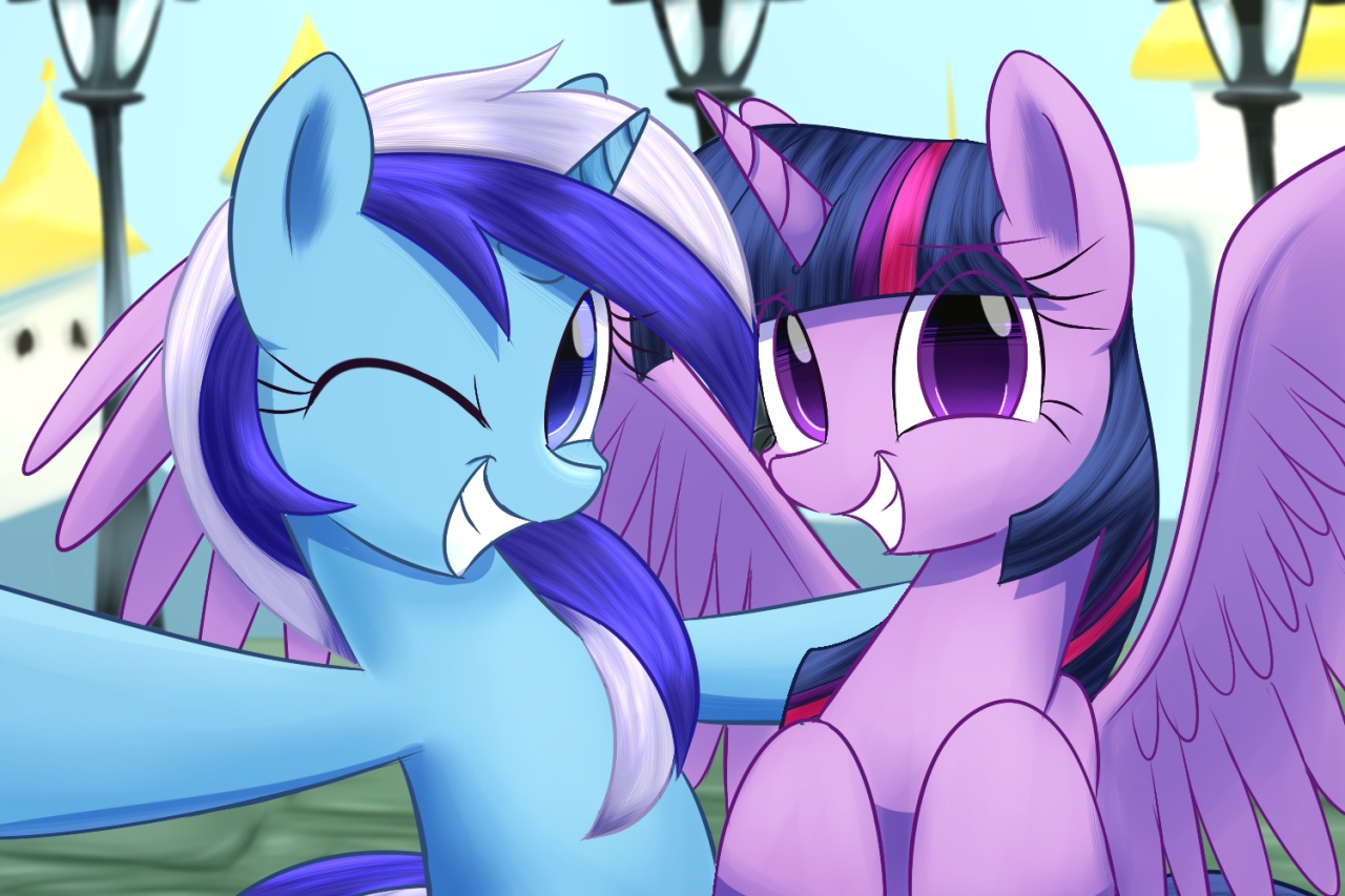 Selfie with the princess - My little pony, Twilight sparkle, Minuette