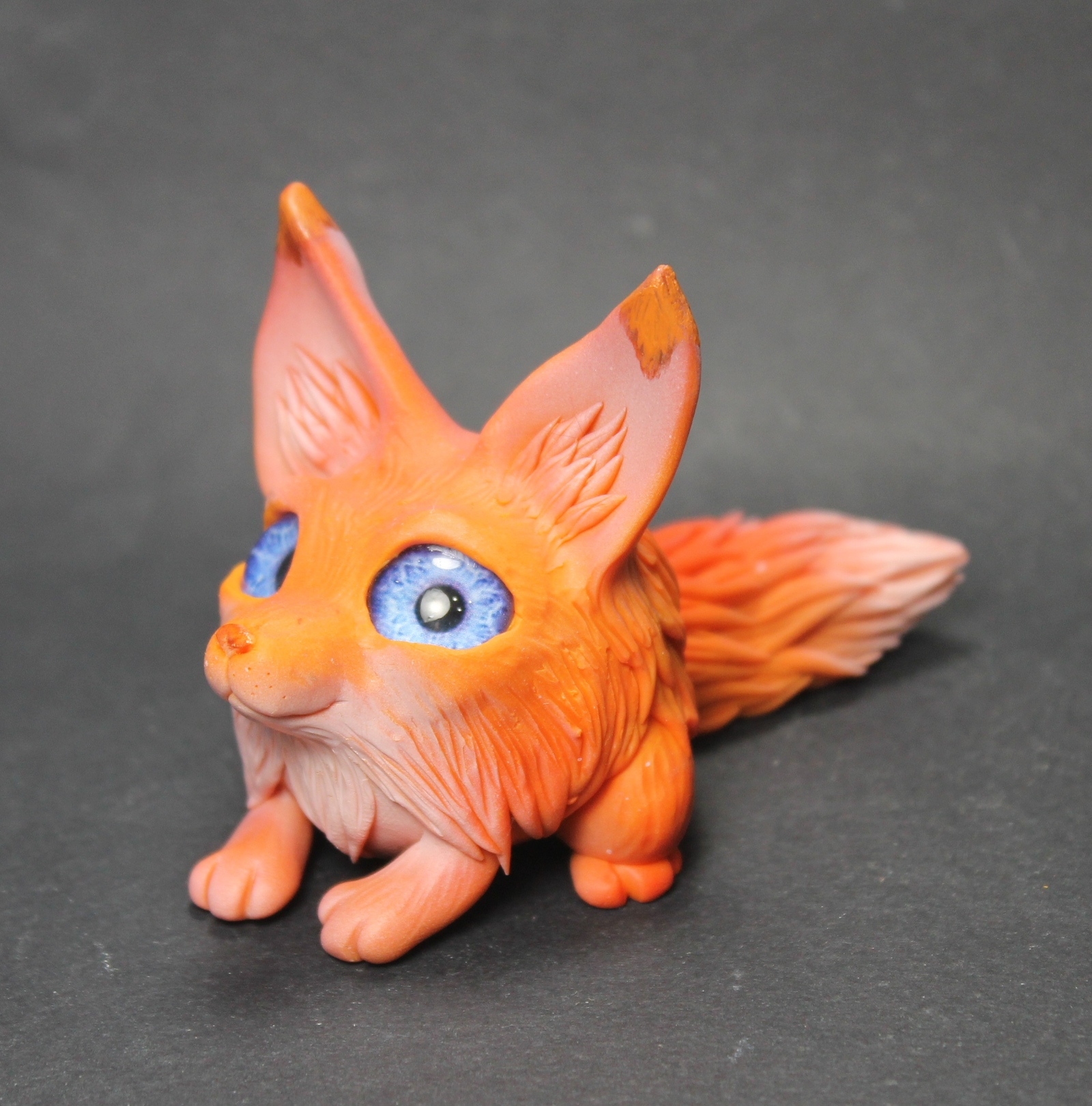 Lisardinka - My, Needlework without process, Лепка, Polymer clay, Hobby, Fox, Handmade, Longpost