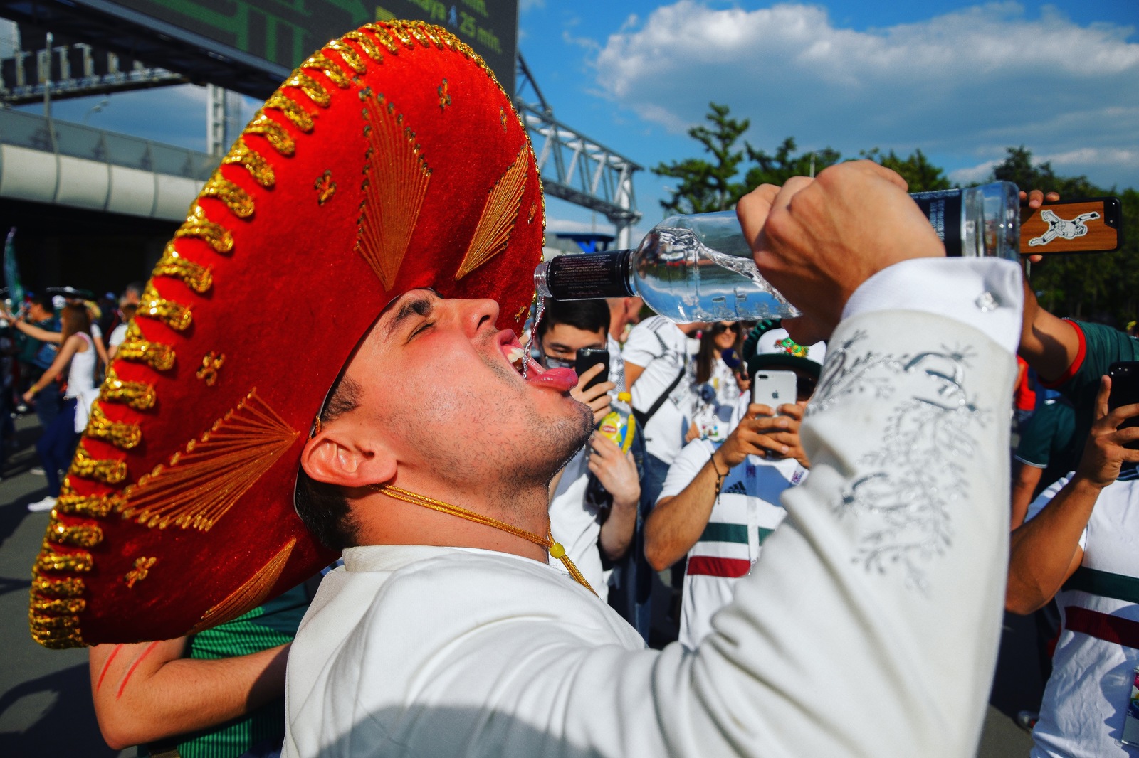 Mexican Elvis drinks for Russia - My, The photo, Fans, 2018 FIFA World Cup